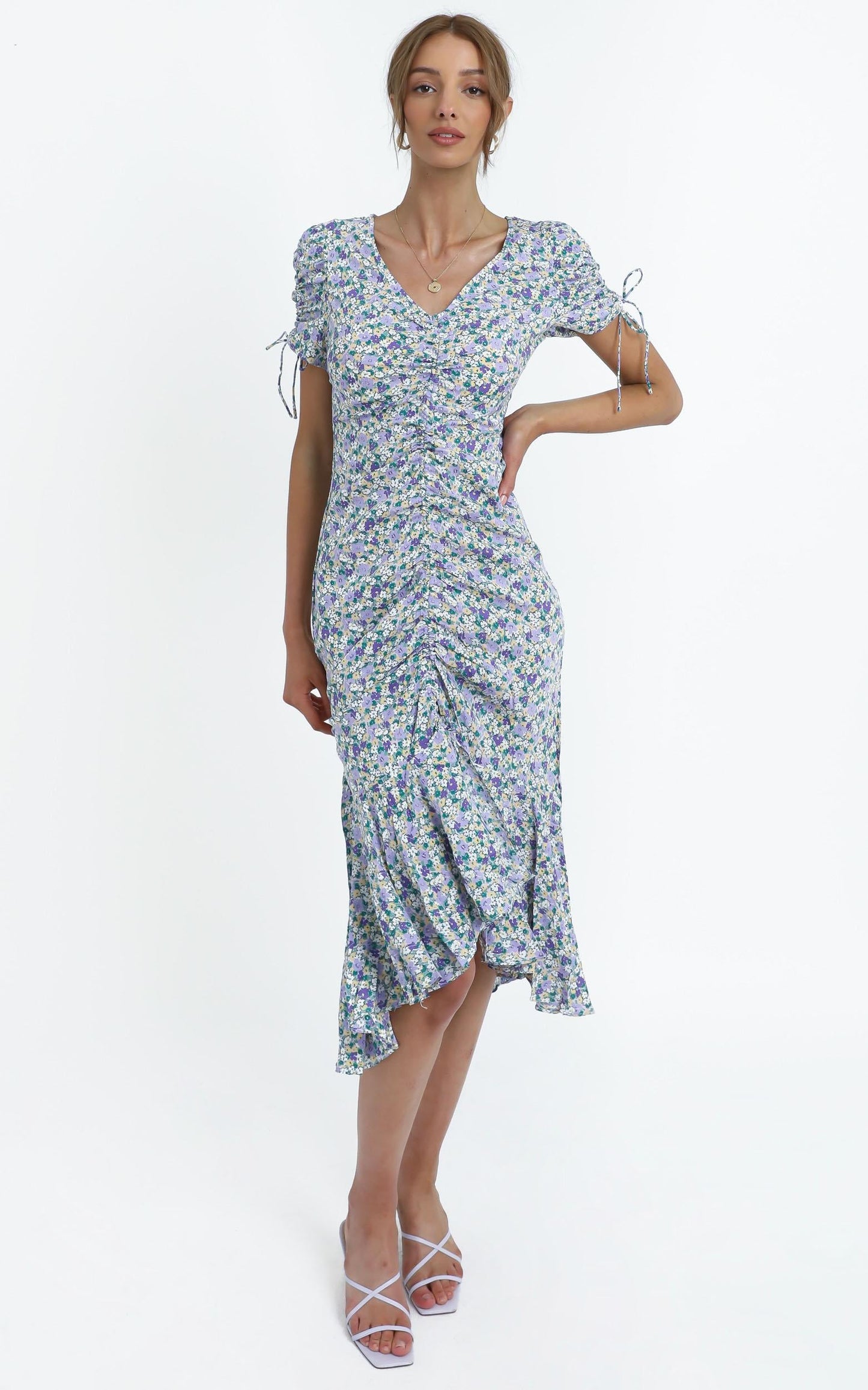 Vienna Dress in Blue Floral