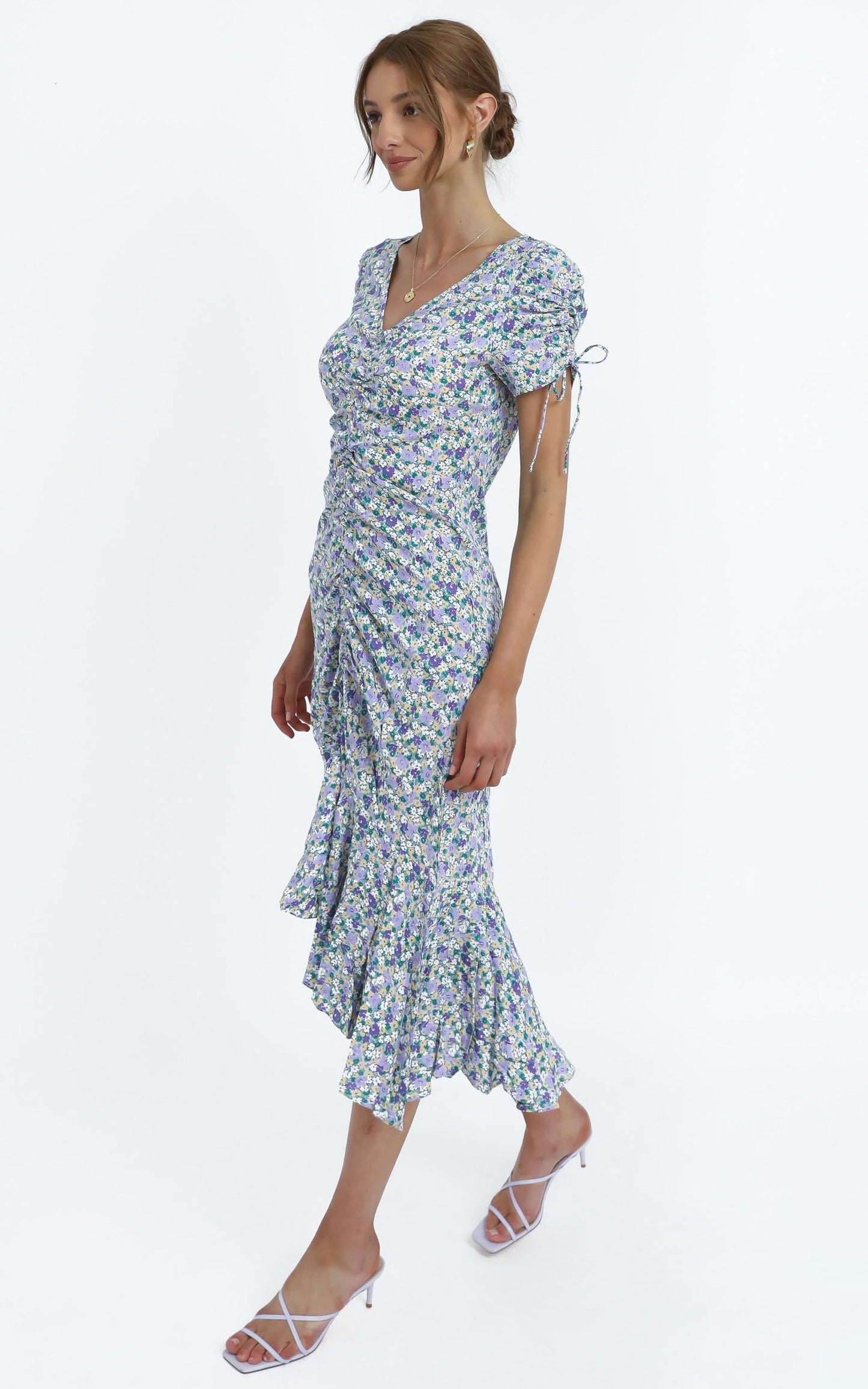 Vienna Dress in Blue Floral