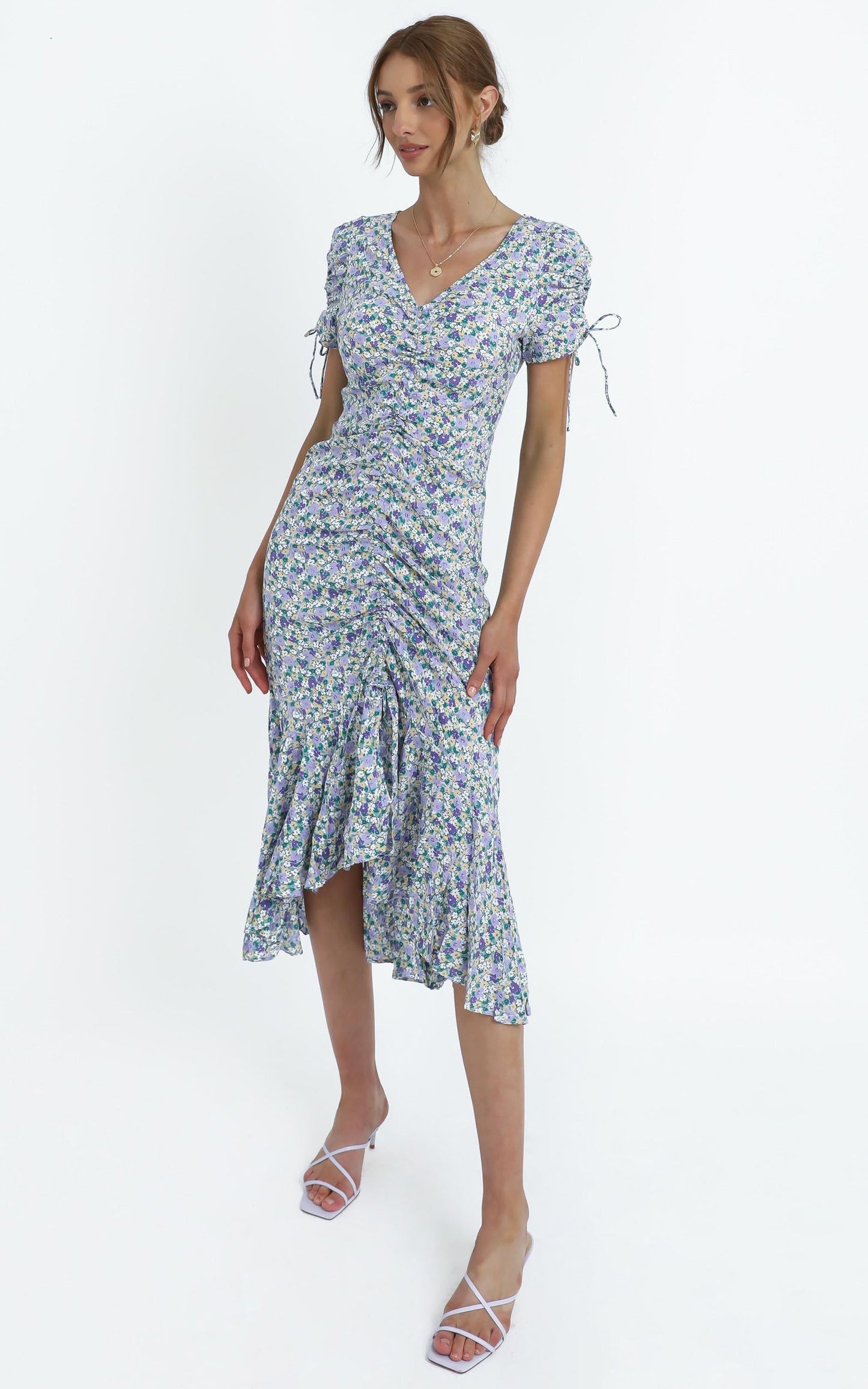 Vienna Dress in Blue Floral