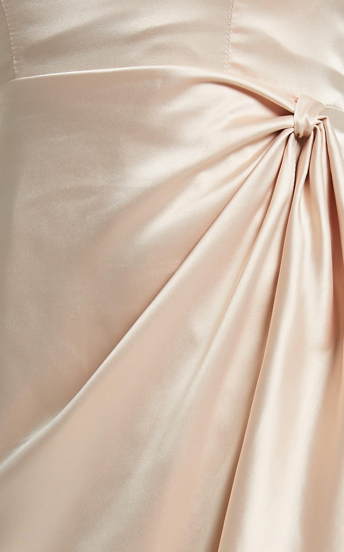 Virtus Dress in Champagne Satin