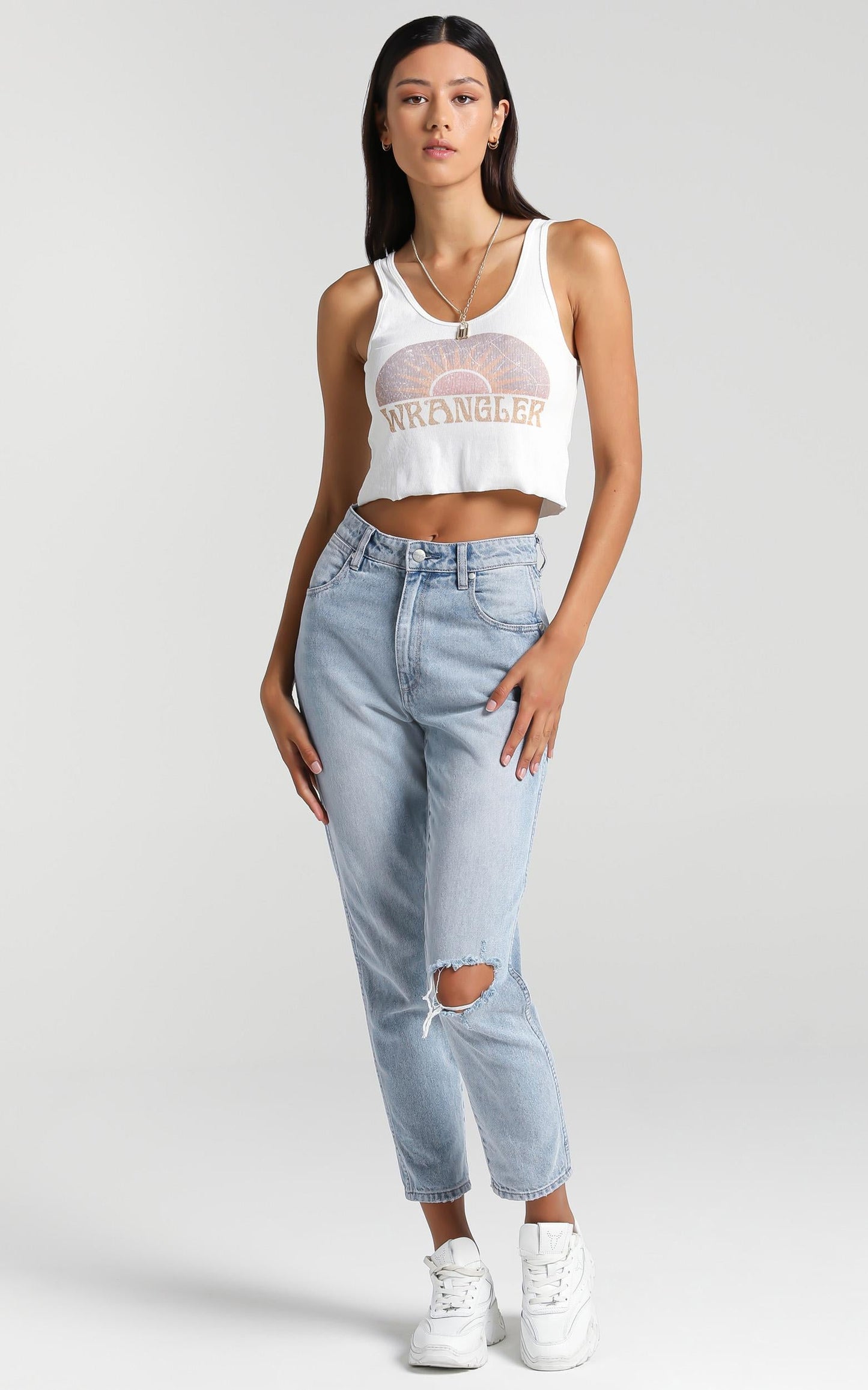 Wrangler - Our Friends Tank in Vintage White