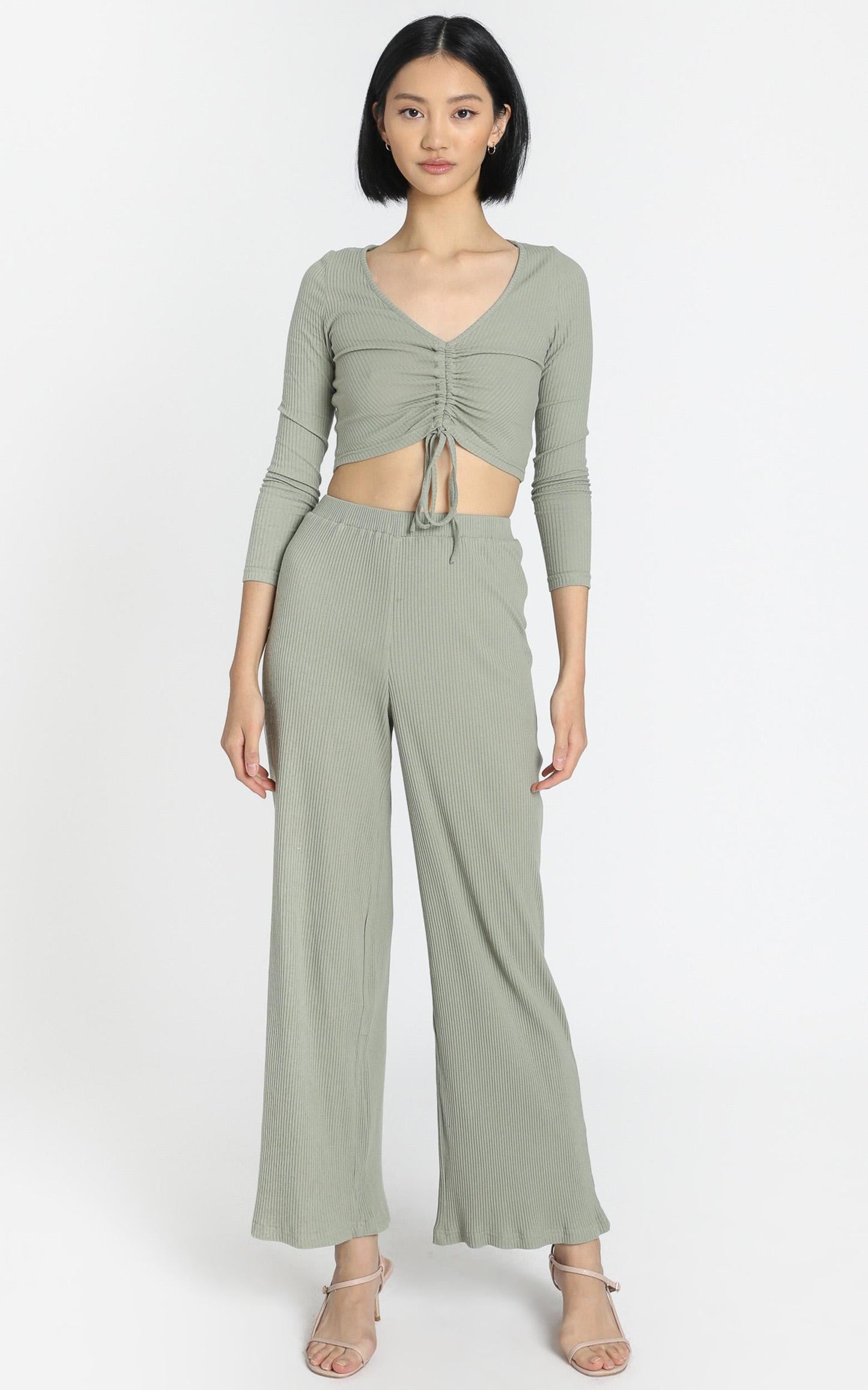 Roma Two Piece Set in Khaki