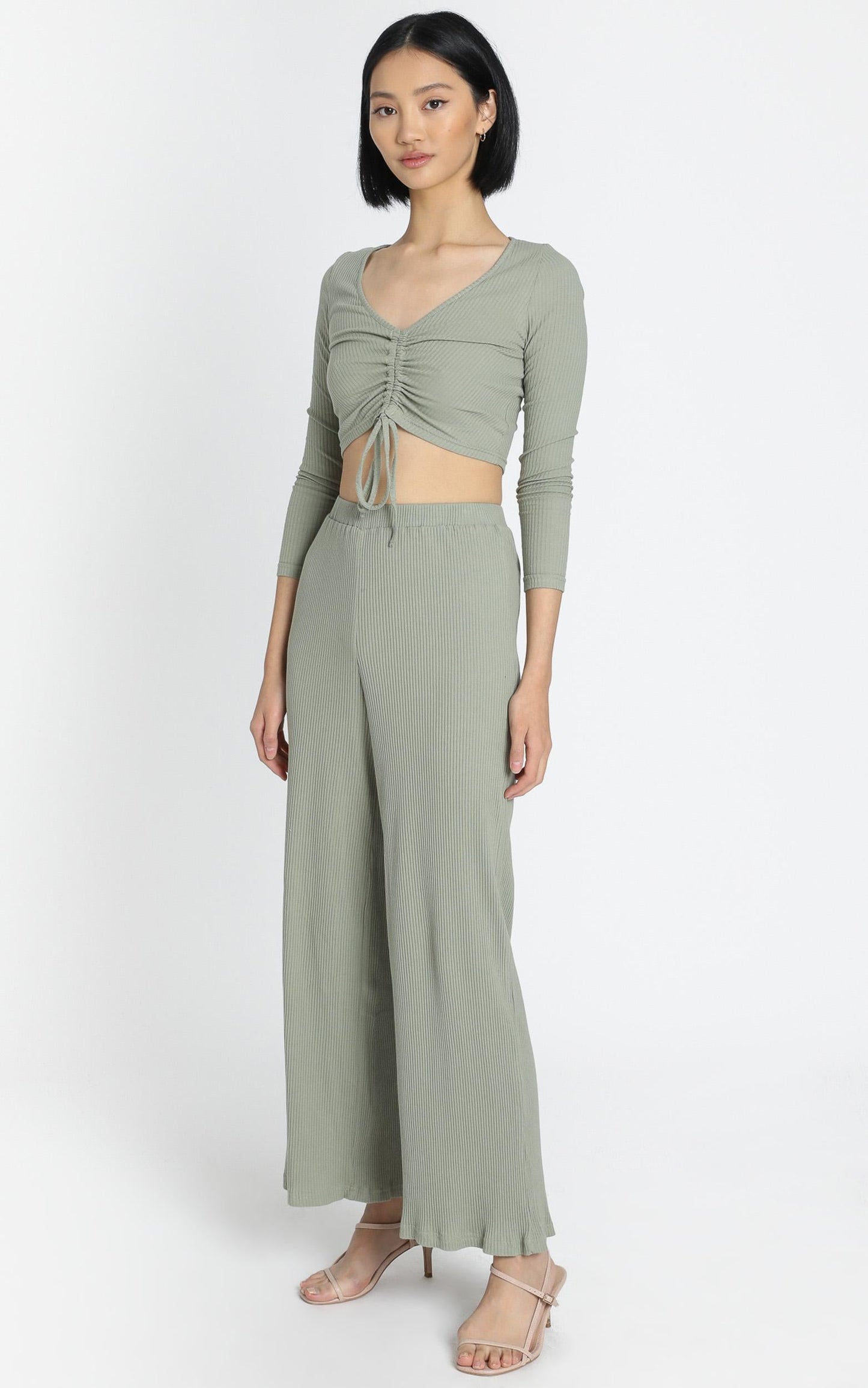 Roma Two Piece Set in Khaki