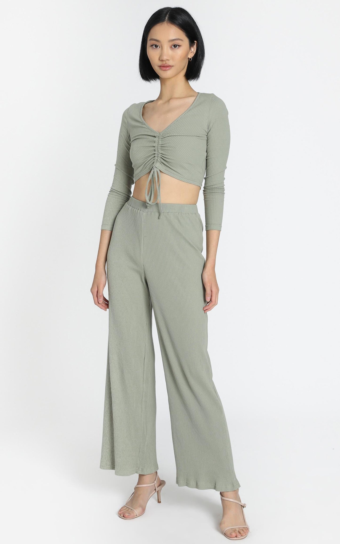 Roma Two Piece Set in Khaki