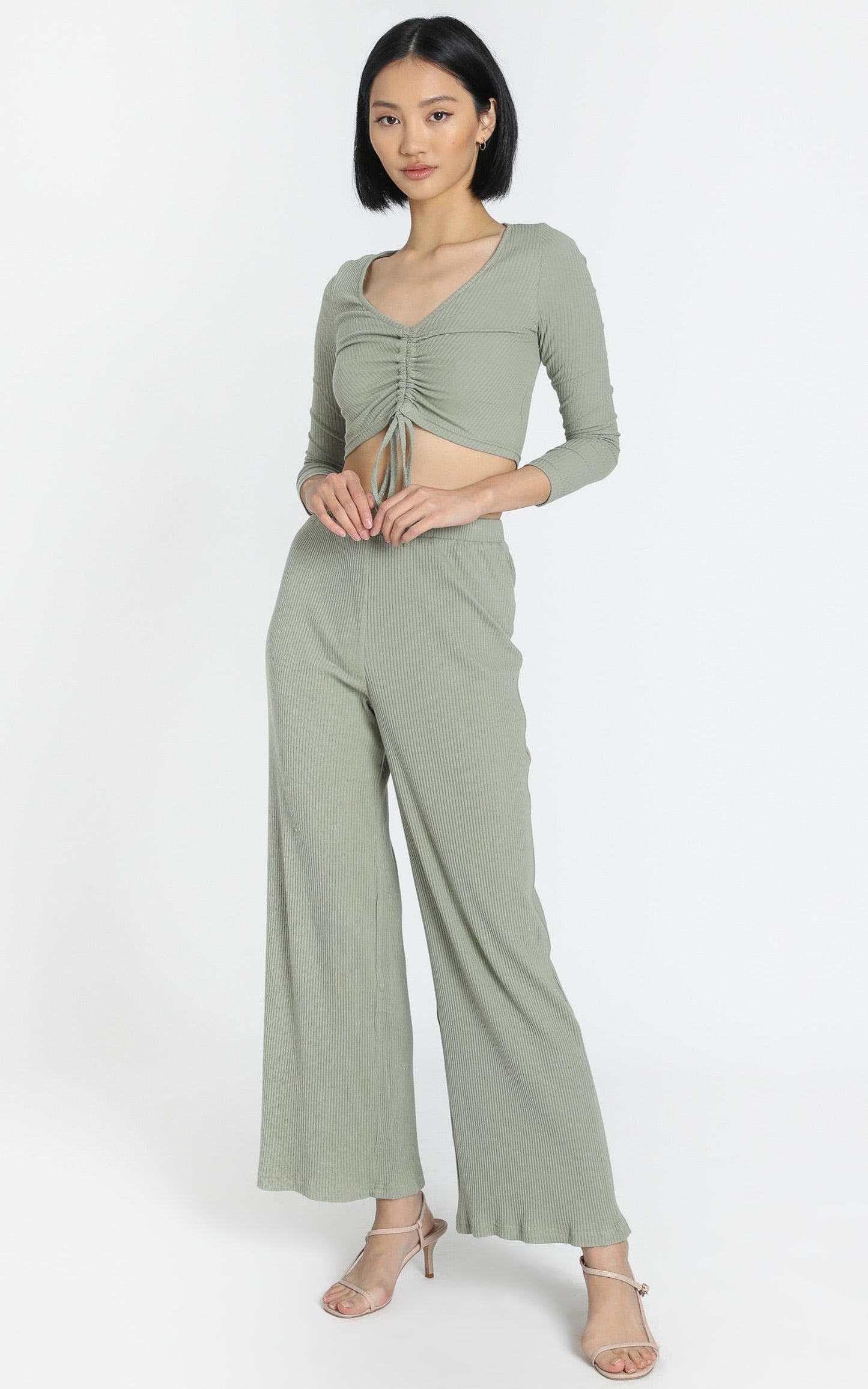 Roma Two Piece Set in Khaki