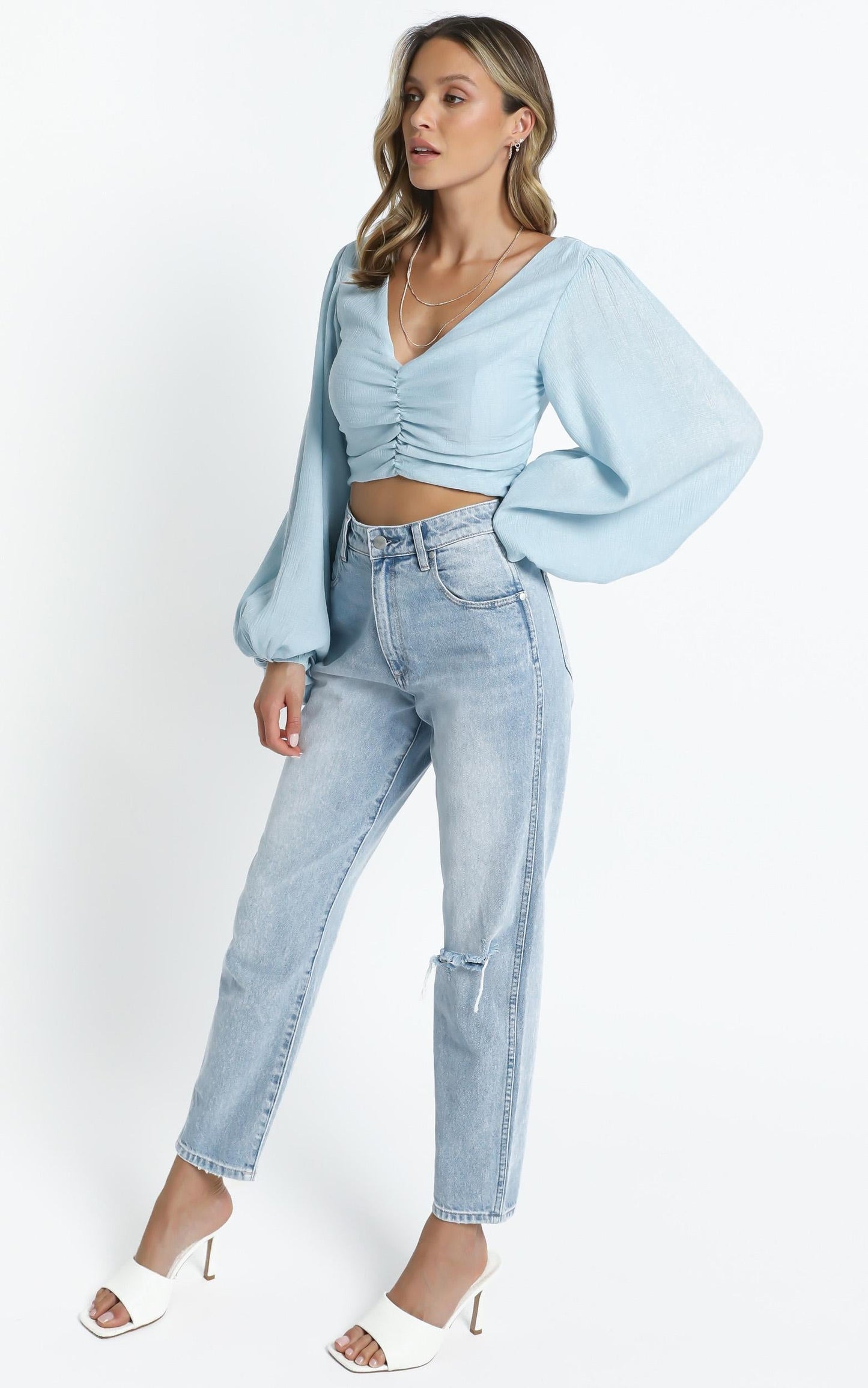 Everly Top in Blue