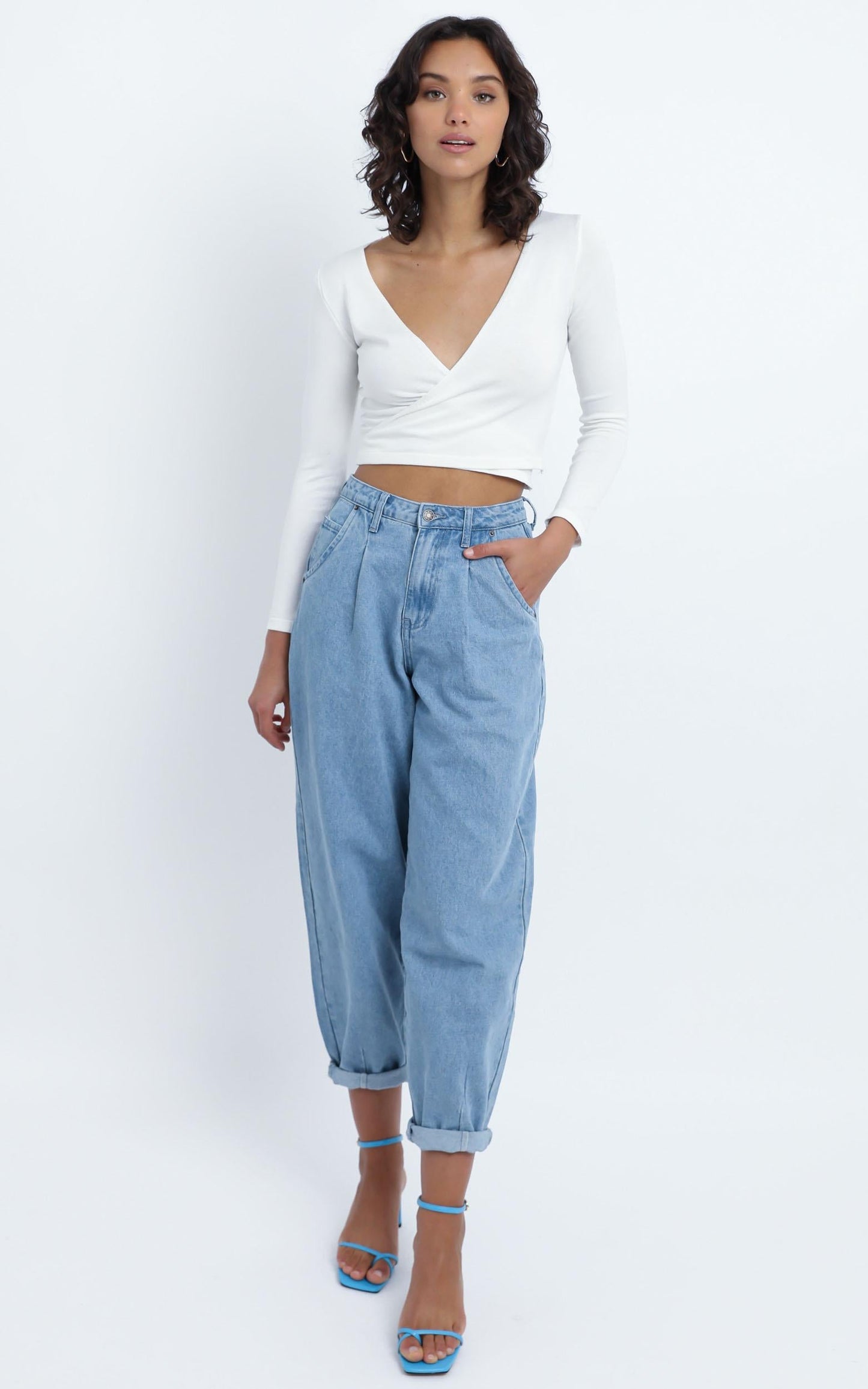 Vaughn Knit Top in White