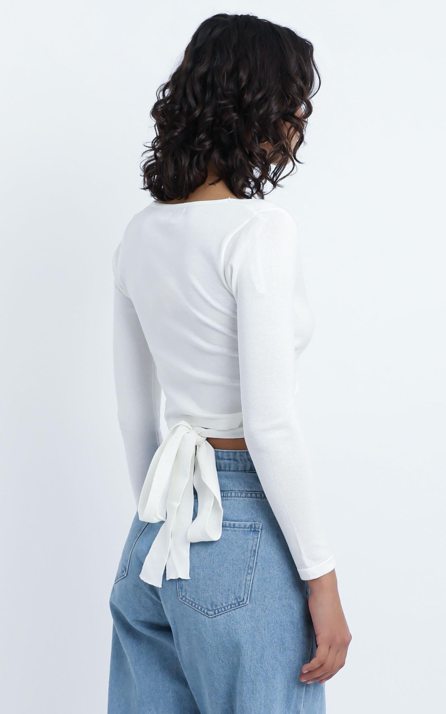 Vaughn Knit Top in White
