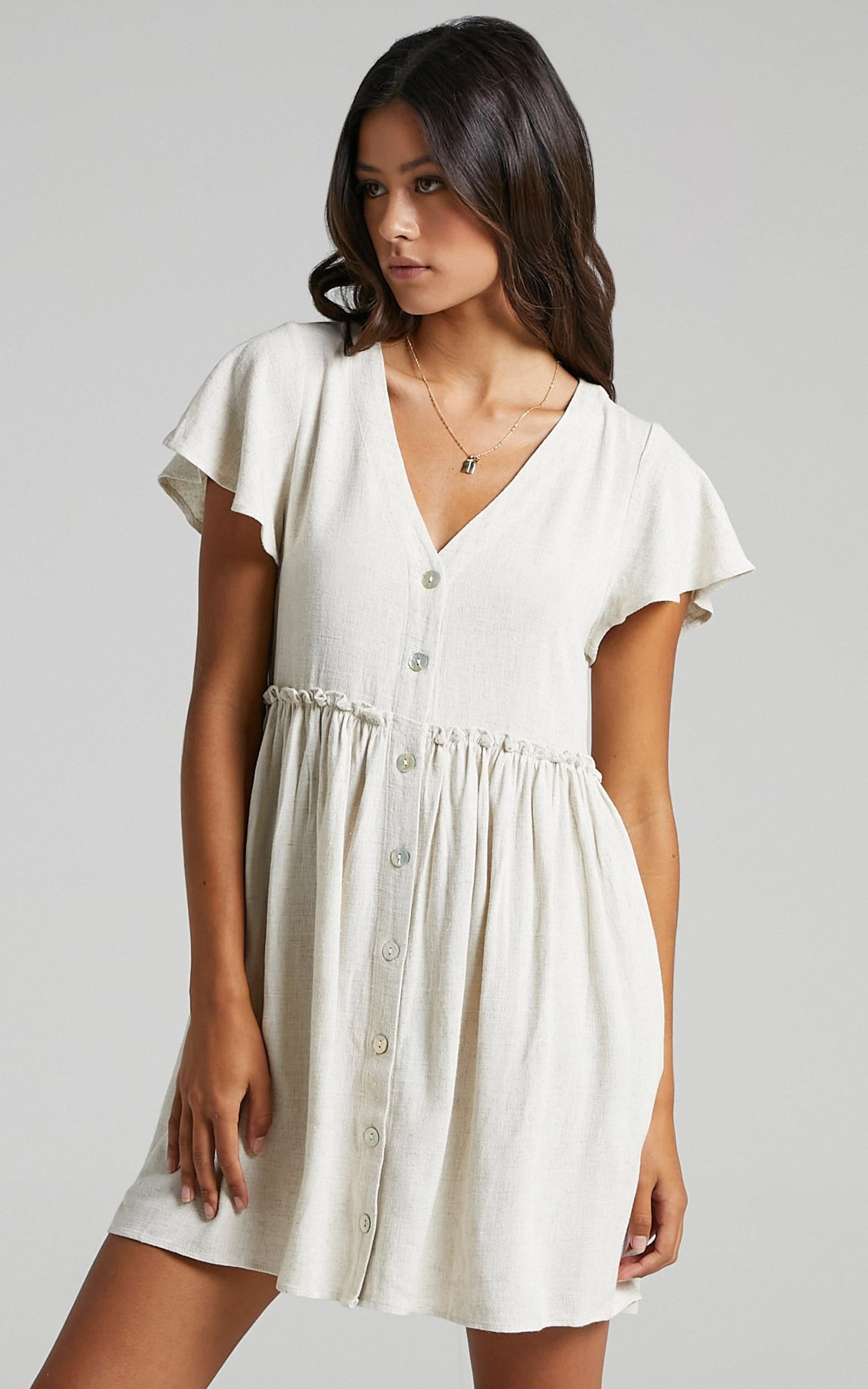 Want Attention Dress In Beige