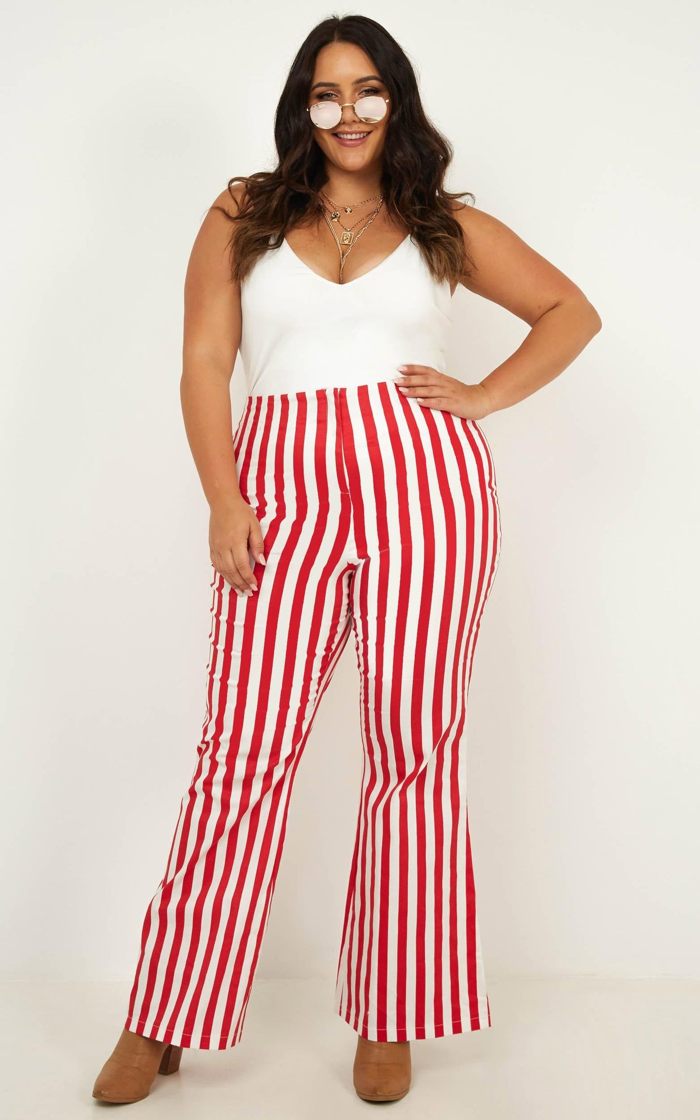 Wanderers Life Pants In Red Stripe