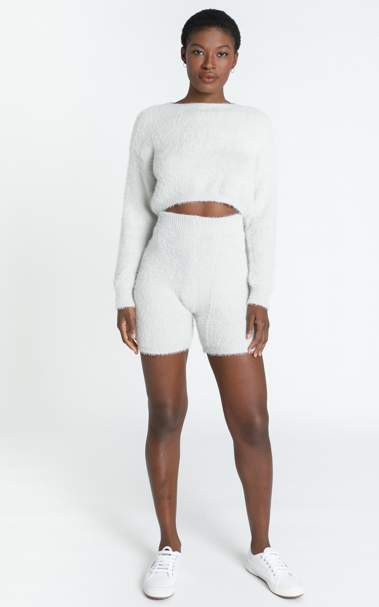 Wanna Snuggle Two Piece Set in Grey