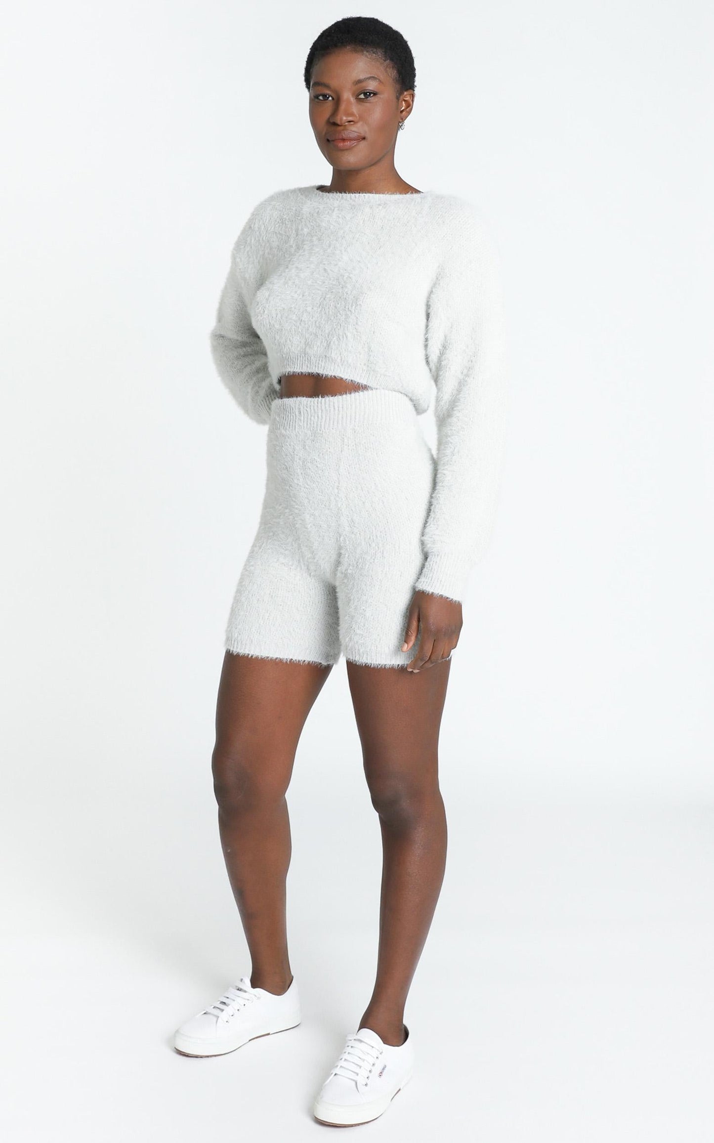 Wanna Snuggle Two Piece Set in Grey
