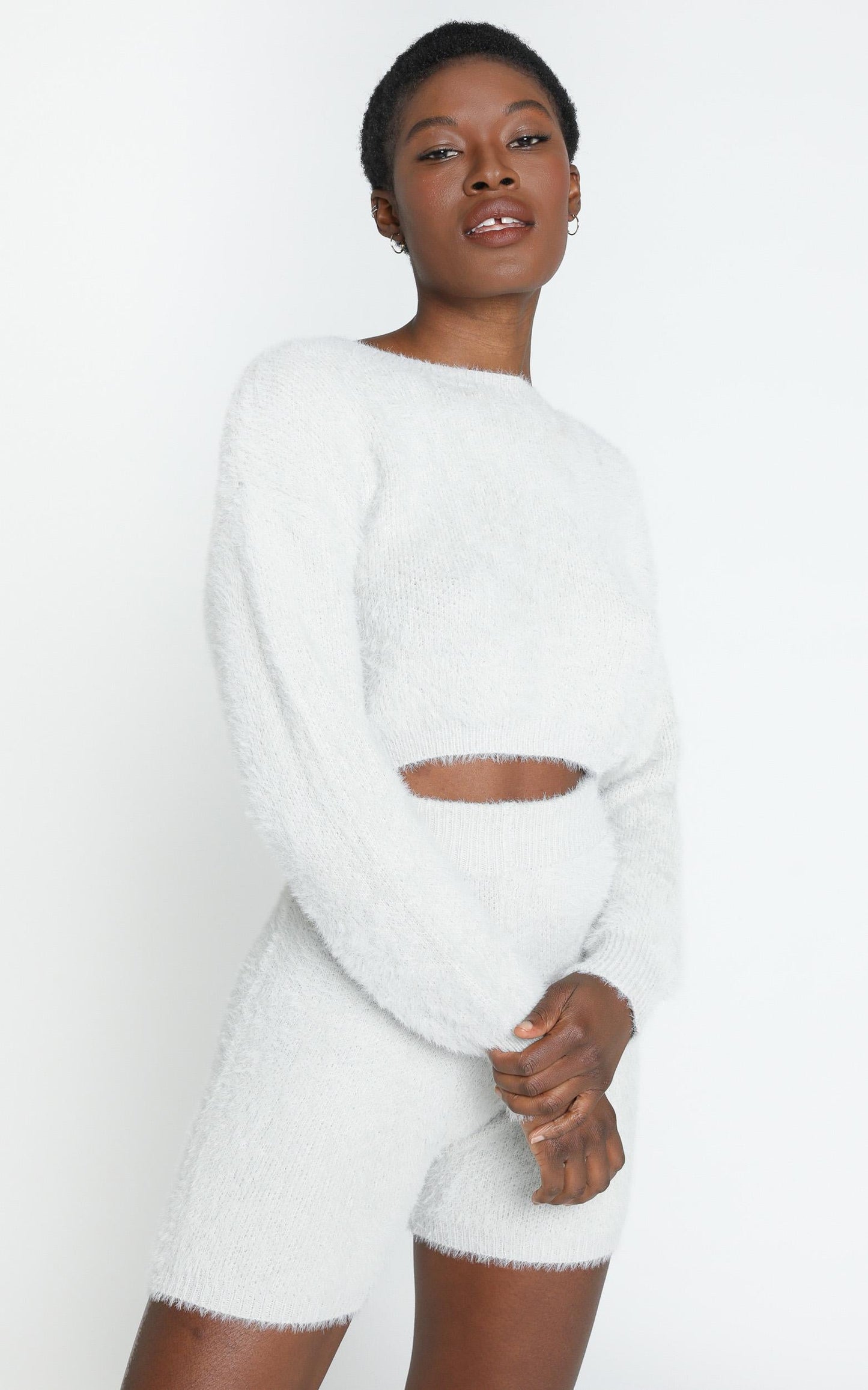 Wanna Snuggle Two Piece Set in Grey