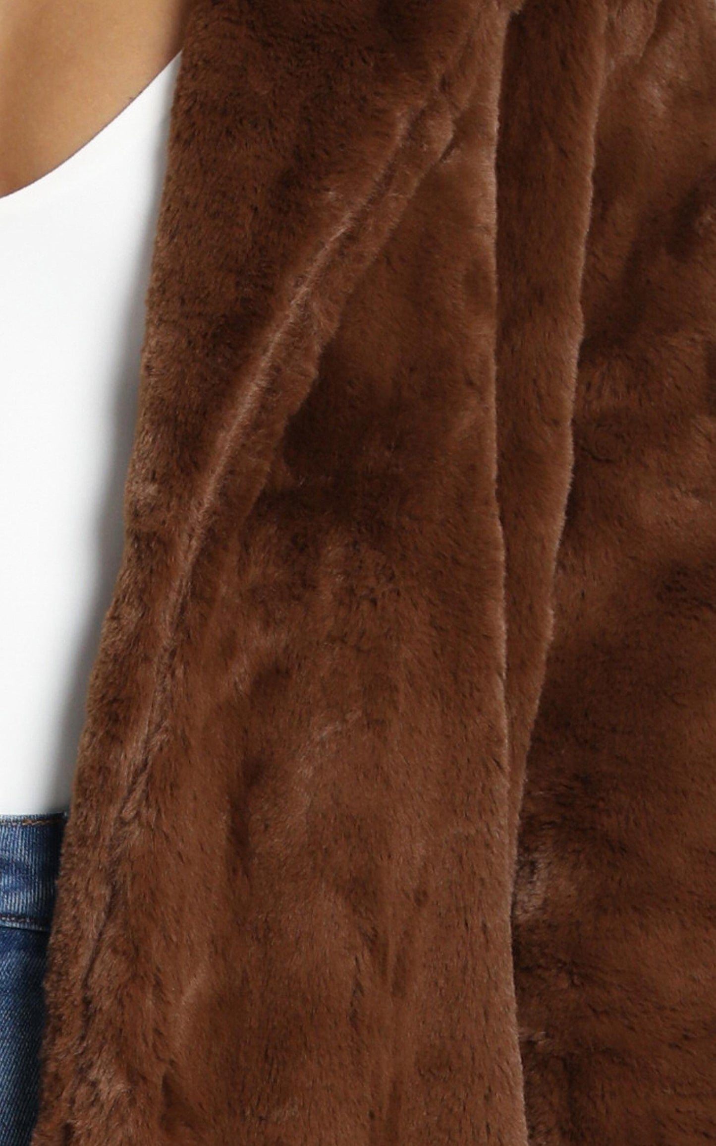 Warm And Cosy Coat In Chocolate