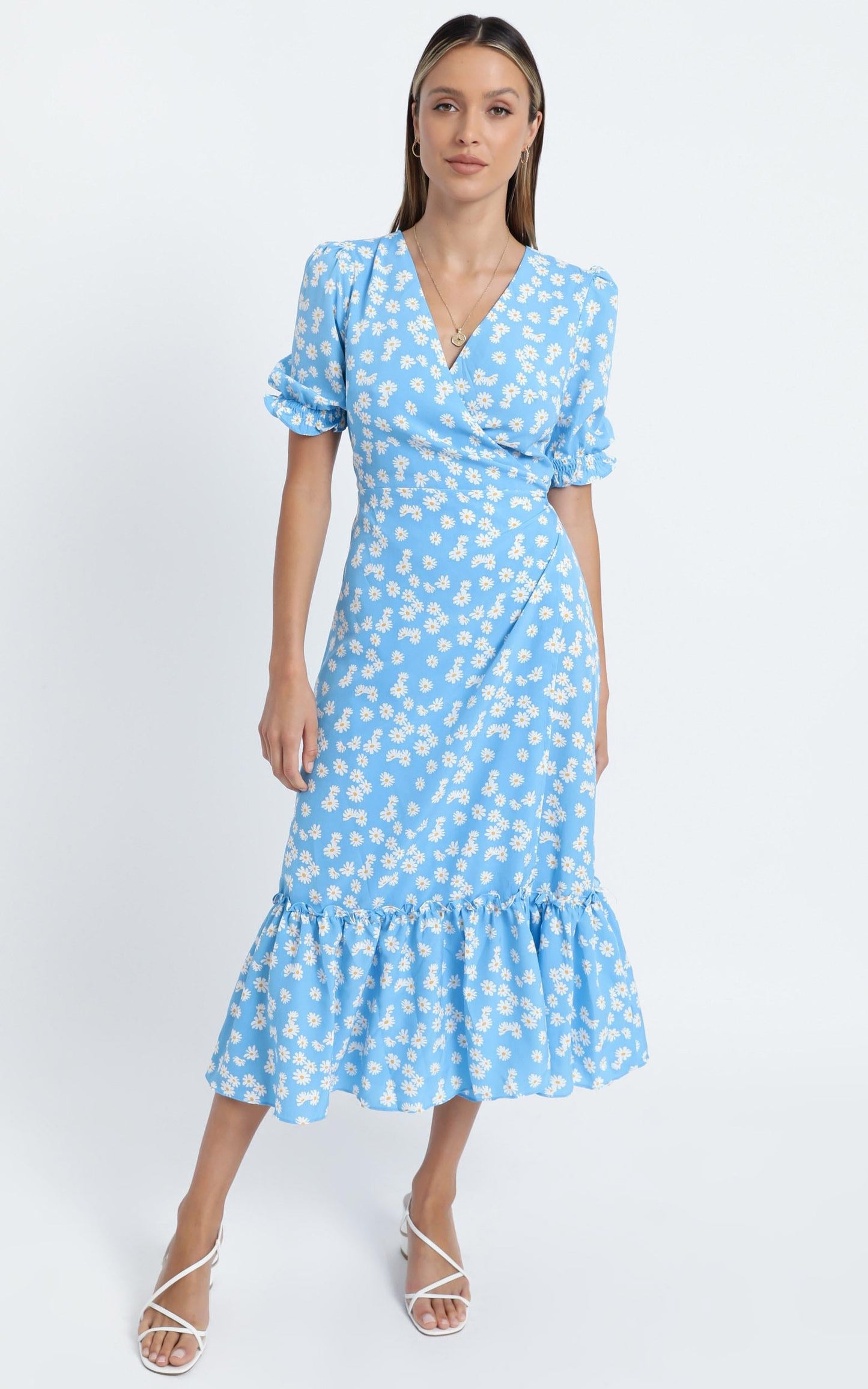 Washington Dress in Blue Floral