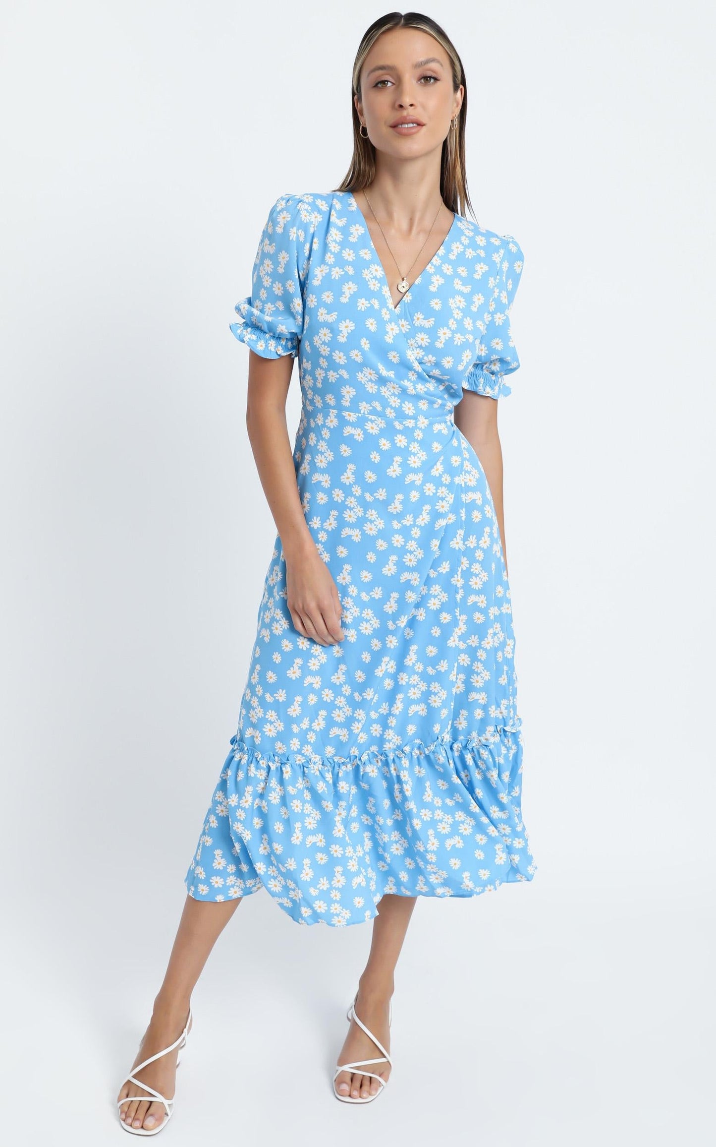 Washington Dress in Blue Floral