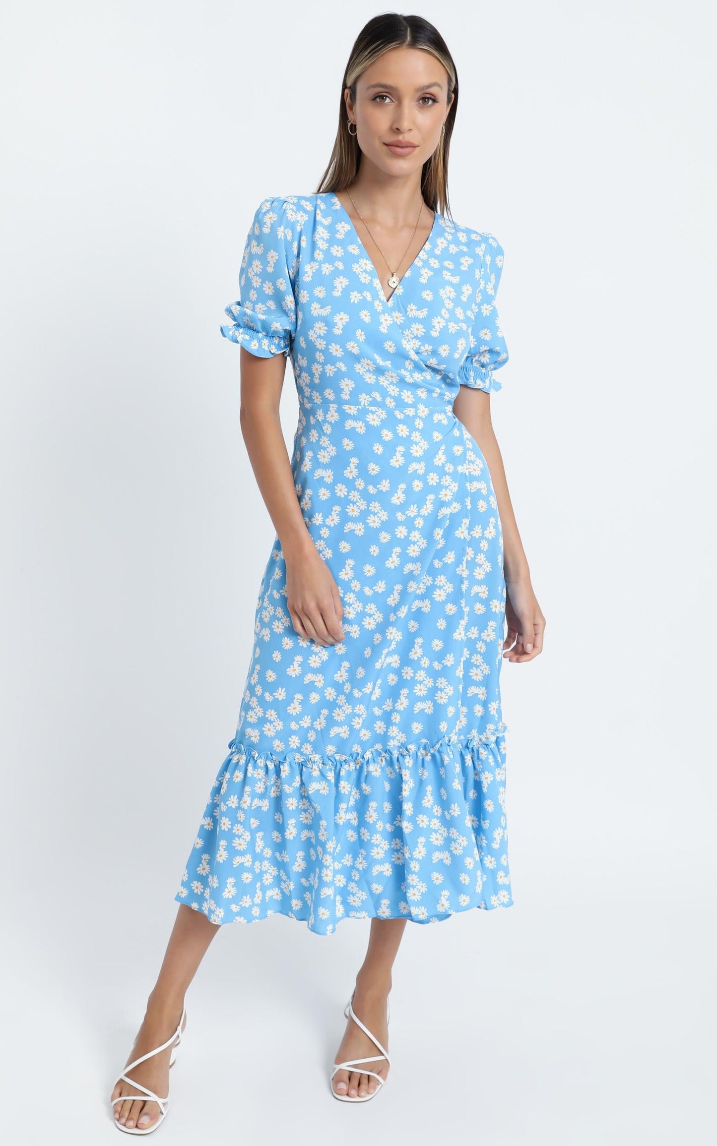 Washington Dress in Blue Floral