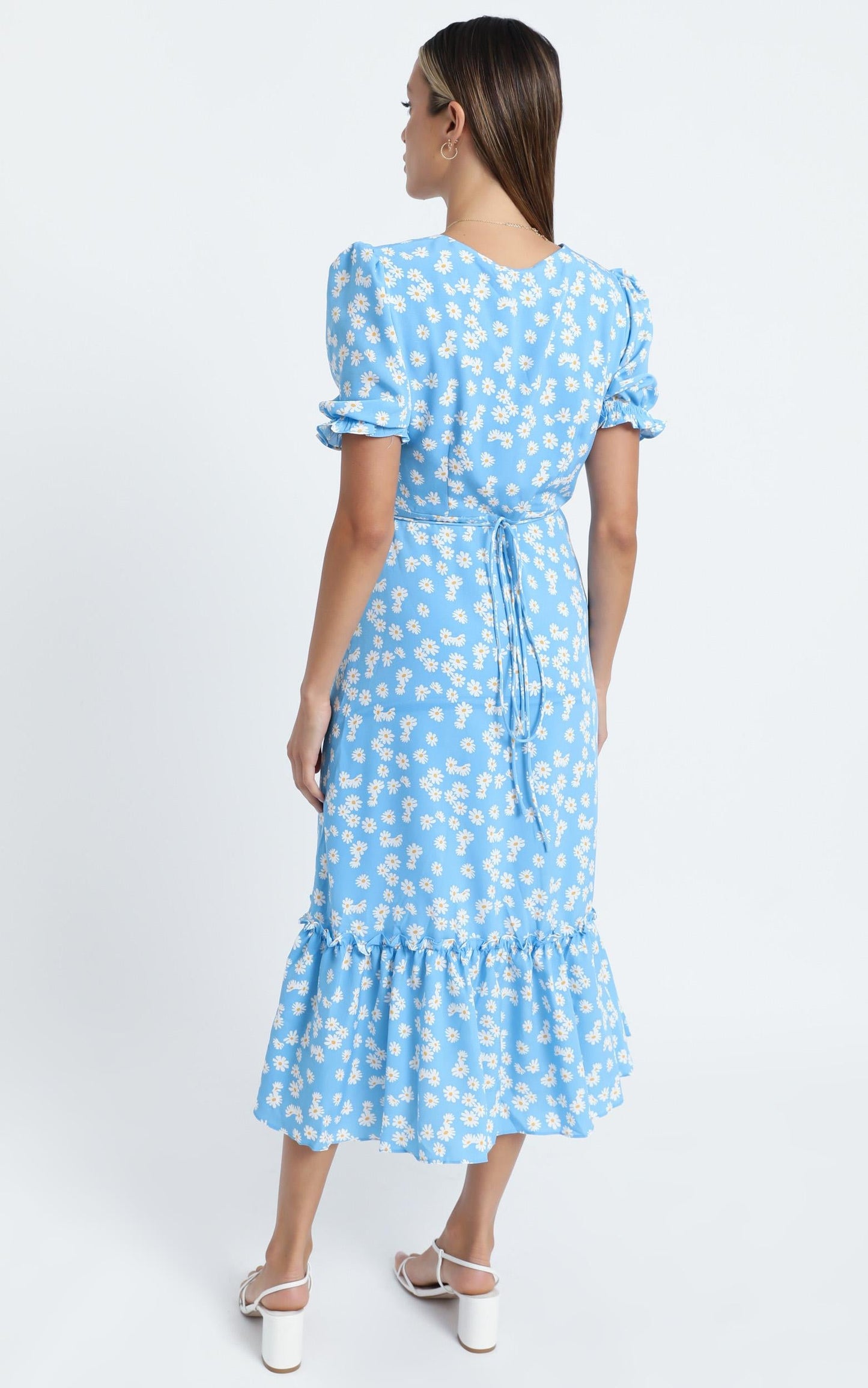 Washington Dress in Blue Floral