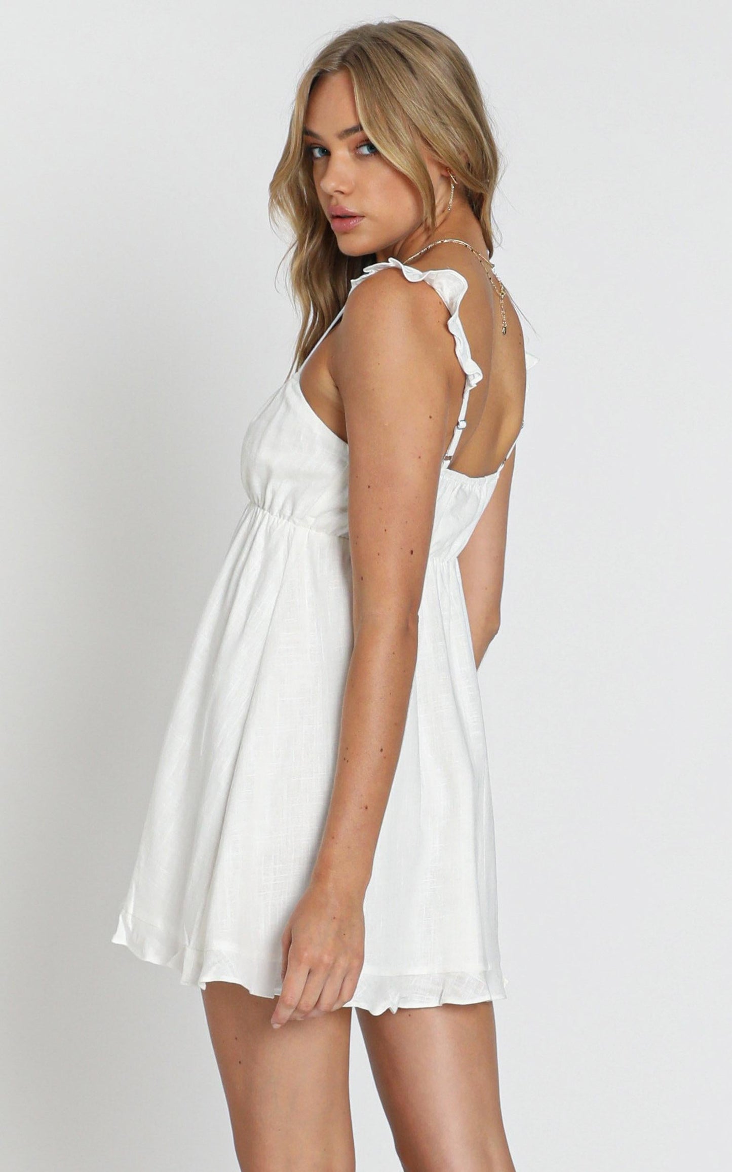 Wild Beauty Dress In White