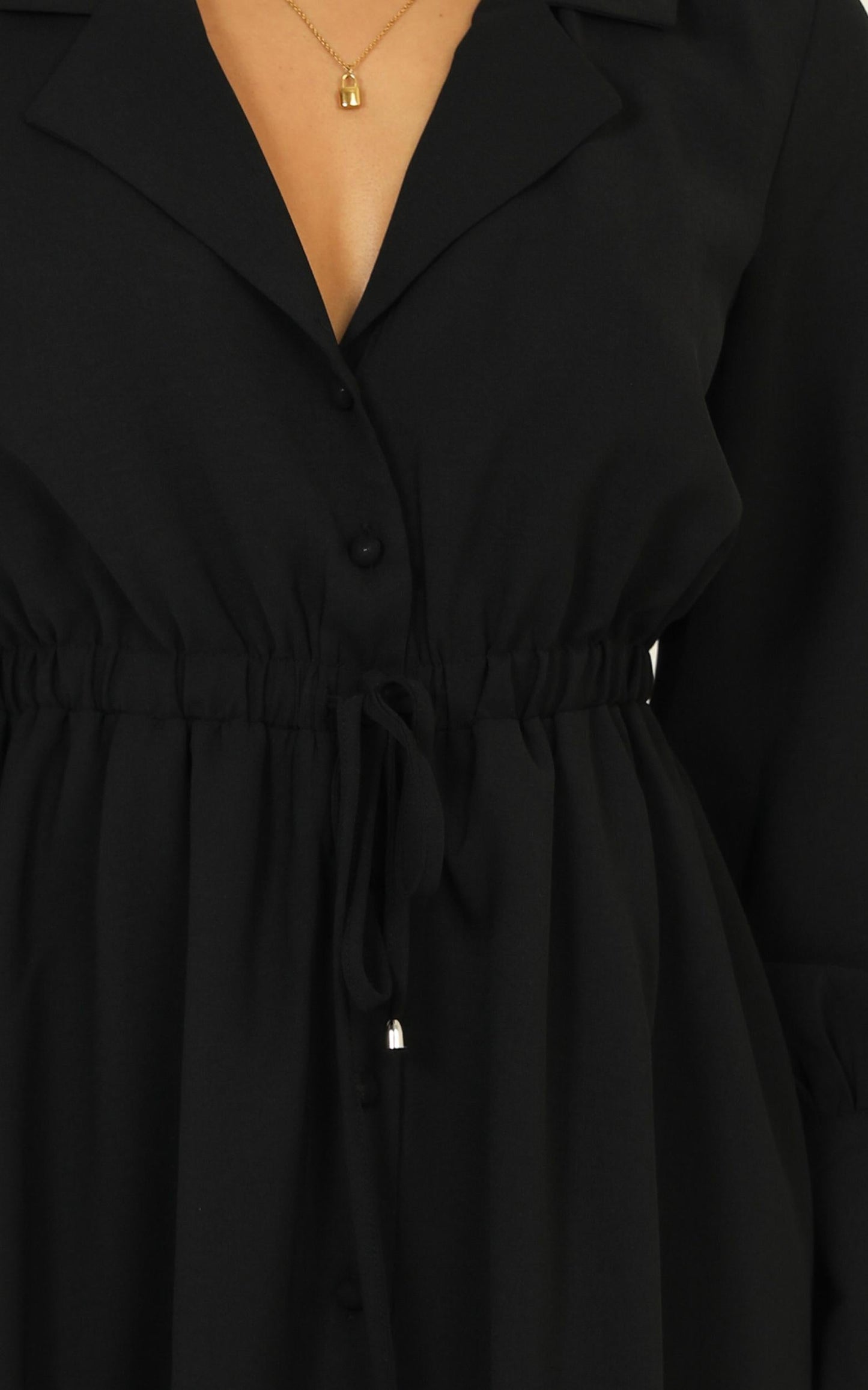 Weekly Planner Dress In Black