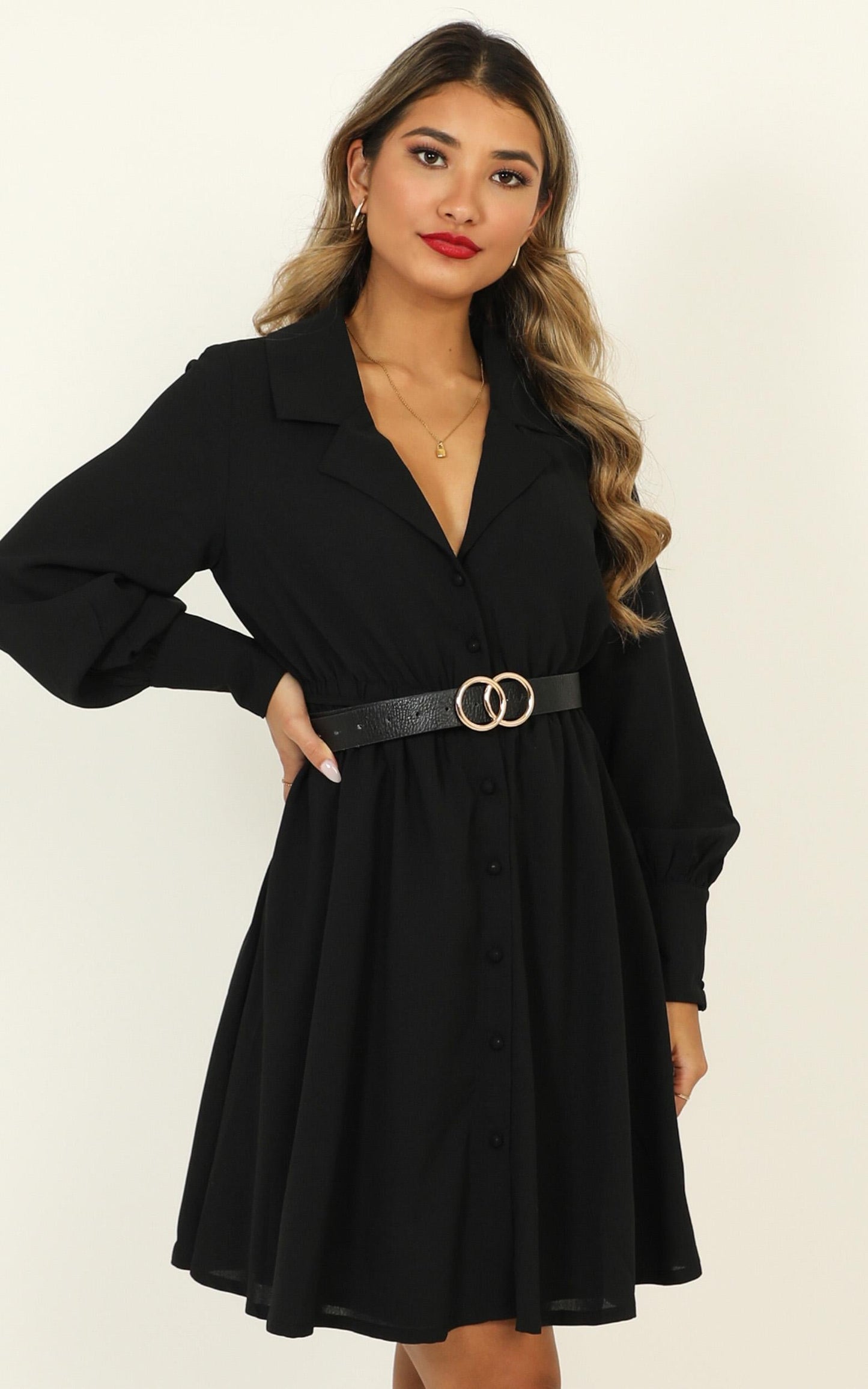 Weekly Planner Dress In Black