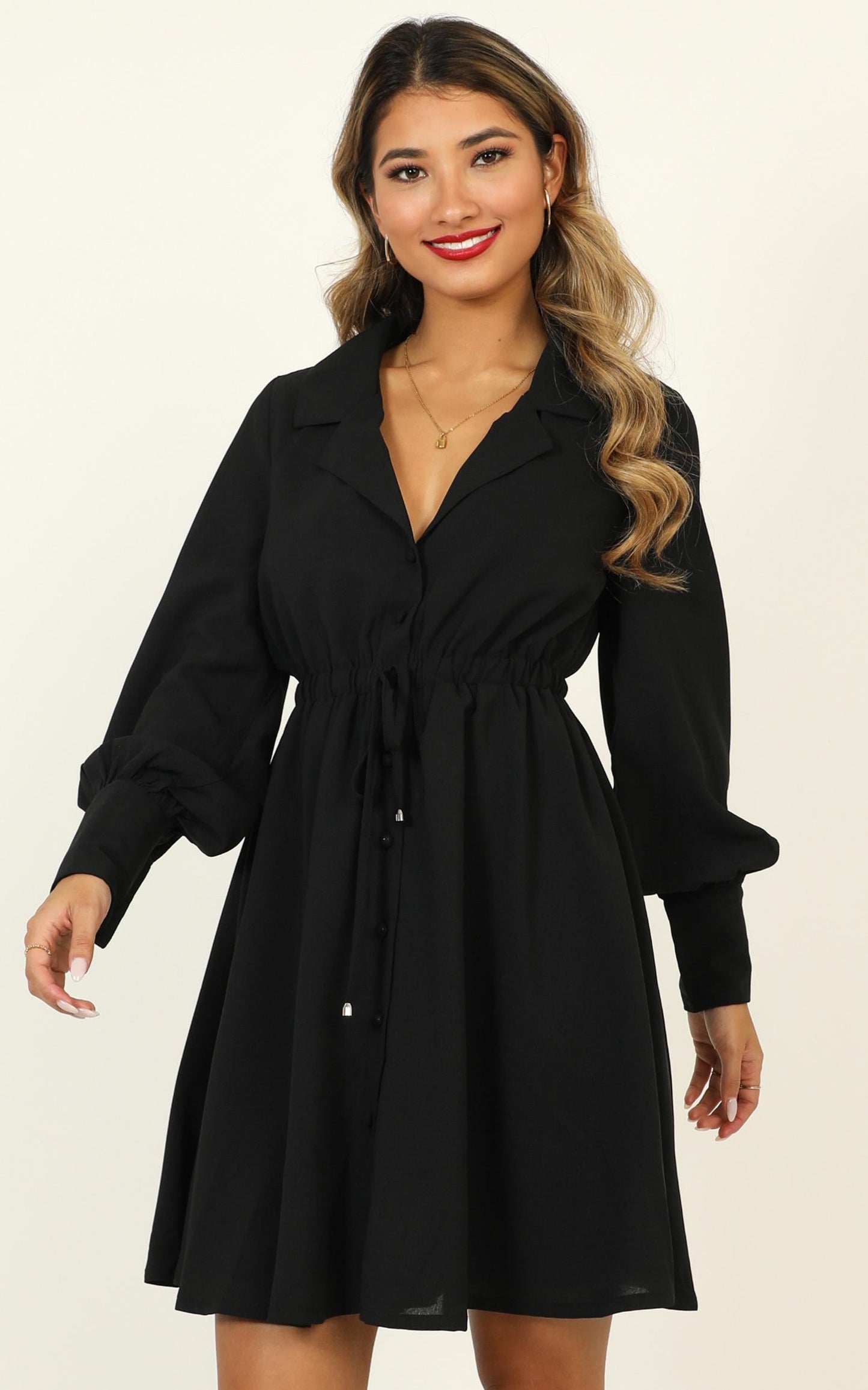 Weekly Planner Dress In Black