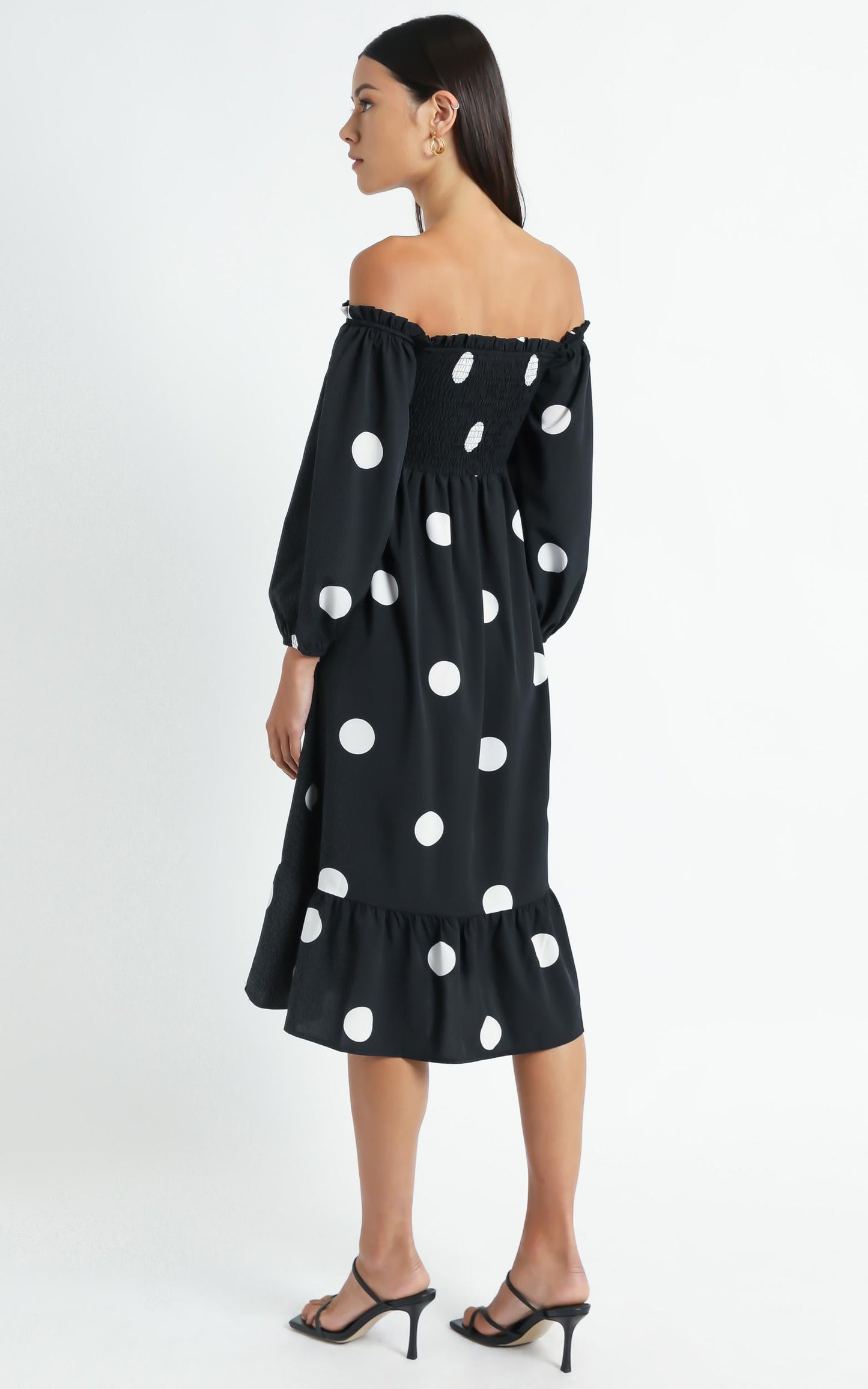 Weston Dress in Black Spot