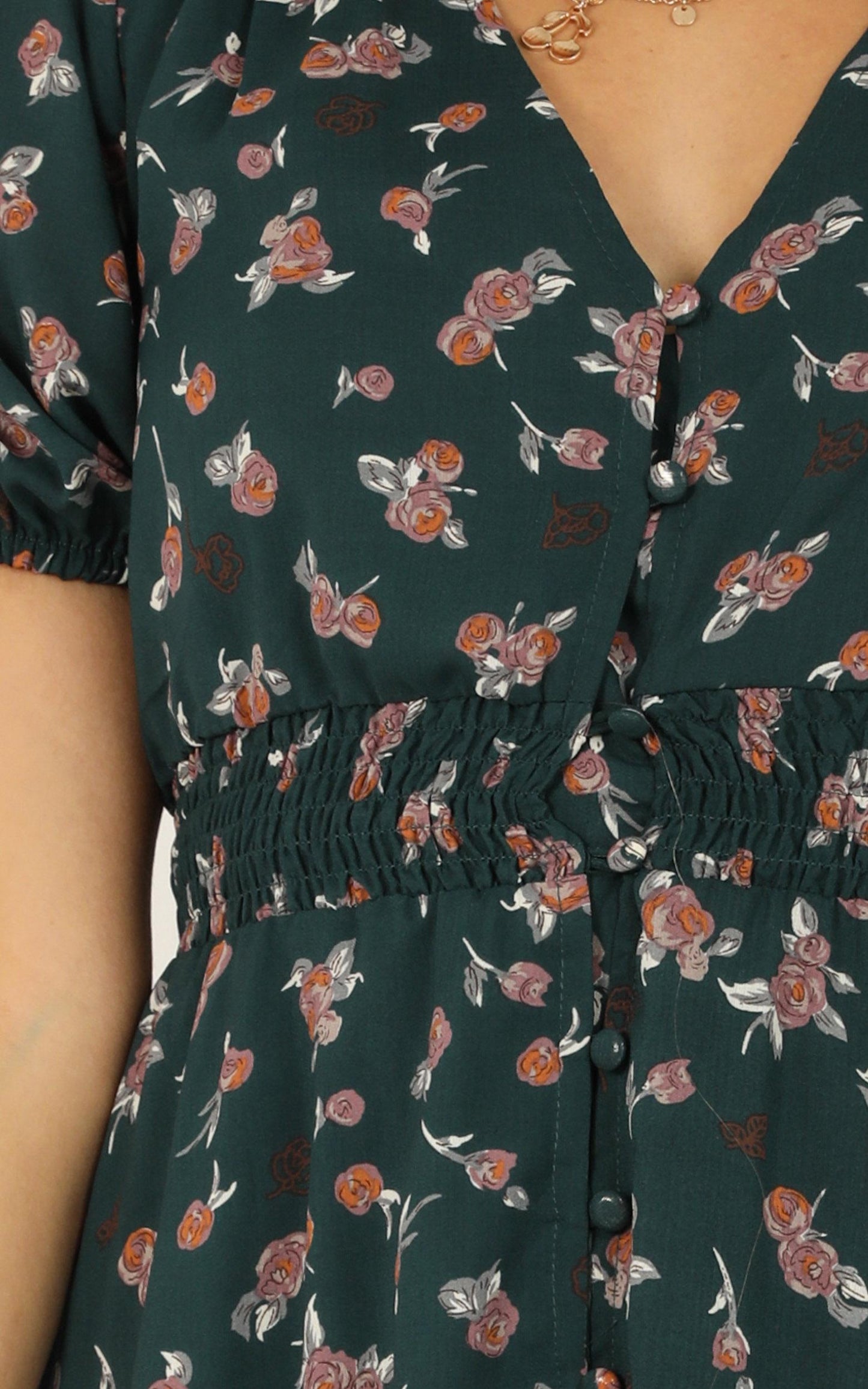 What Do You Want Dress In Emerald Floral