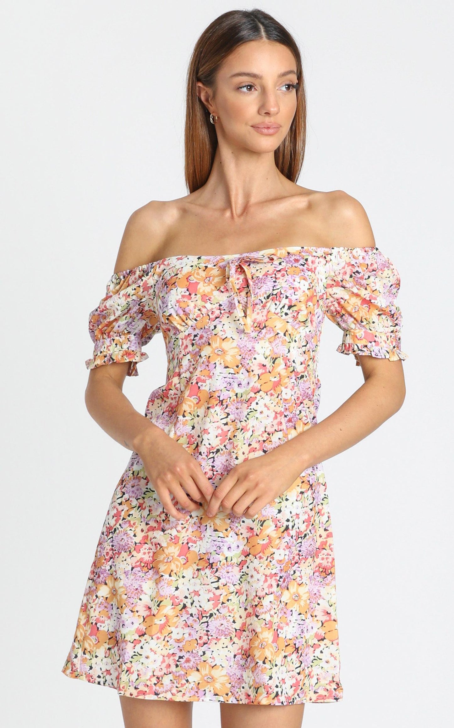Wheel Of Fortune Dress in Pink Floral