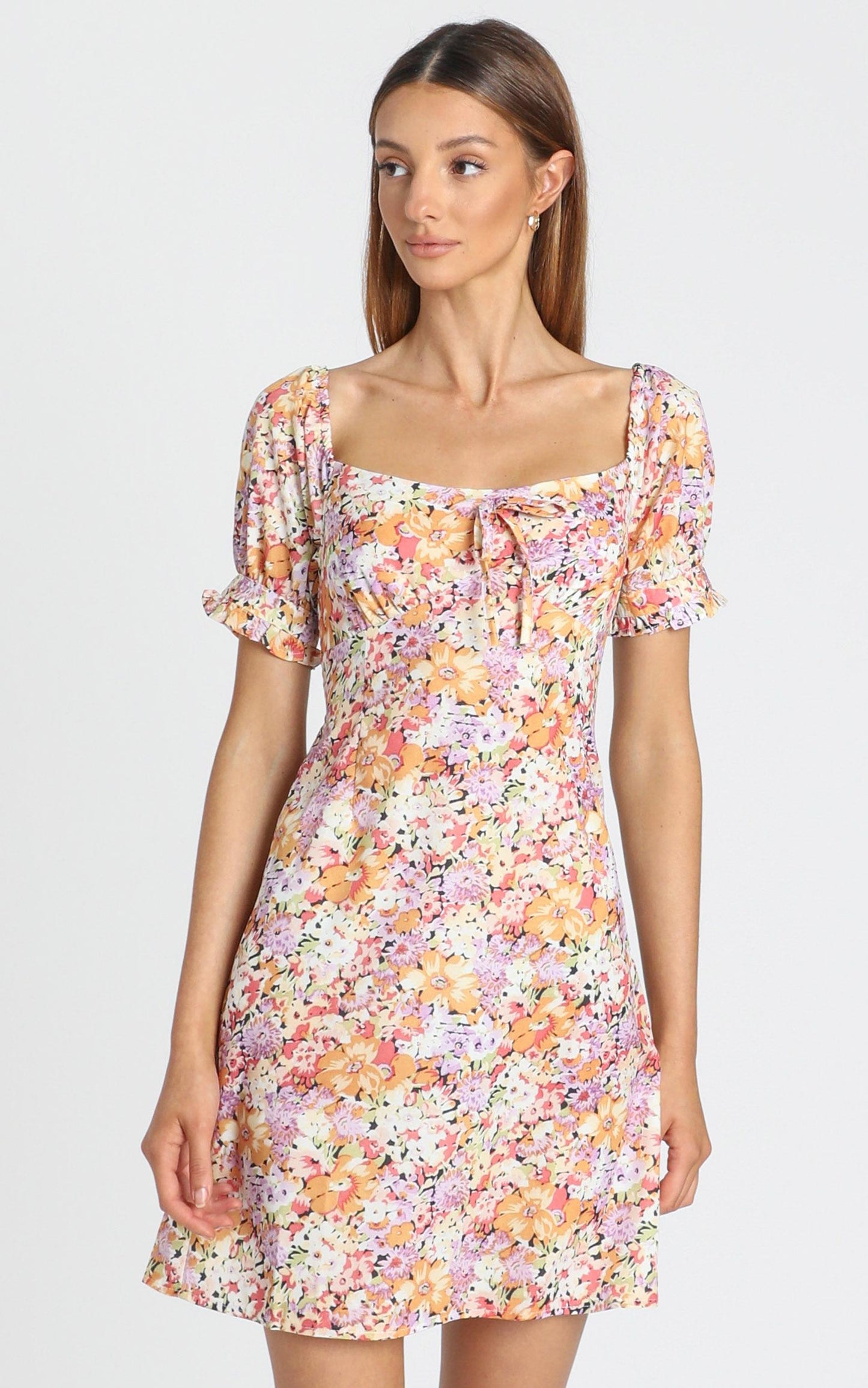 Wheel Of Fortune Dress in Pink Floral