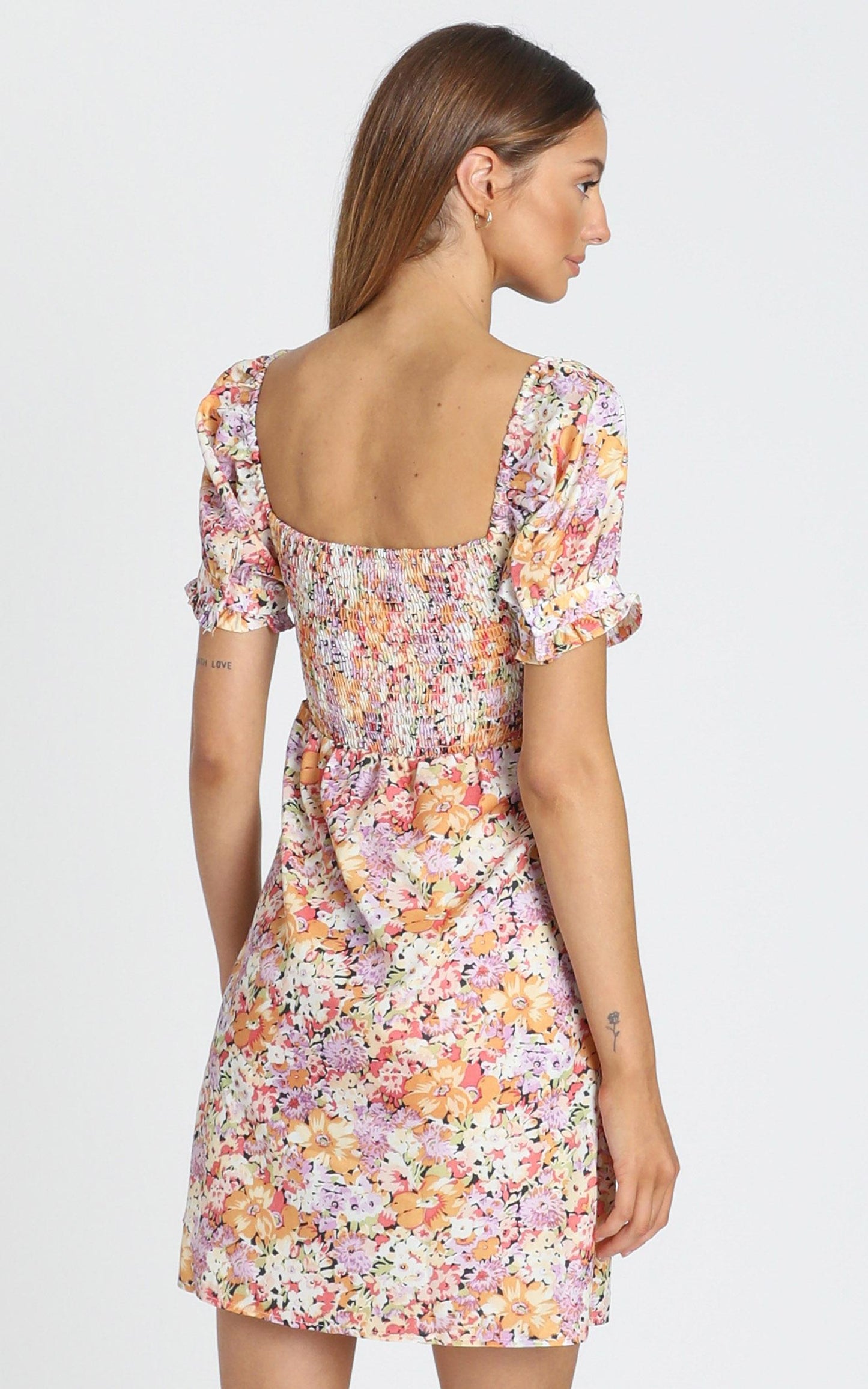 Wheel Of Fortune Dress in Pink Floral
