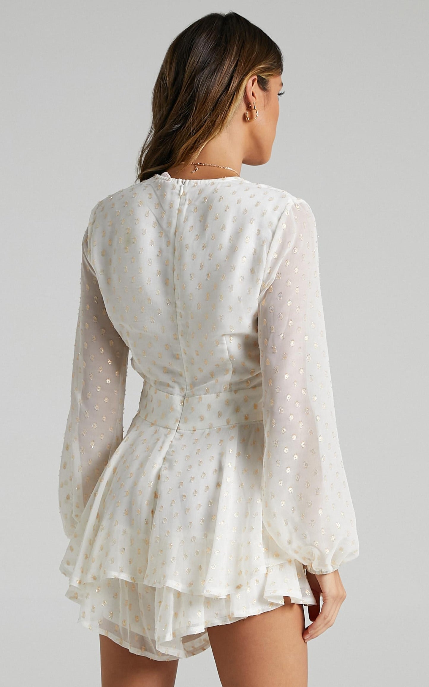 Lets Run Away Playsuit in White