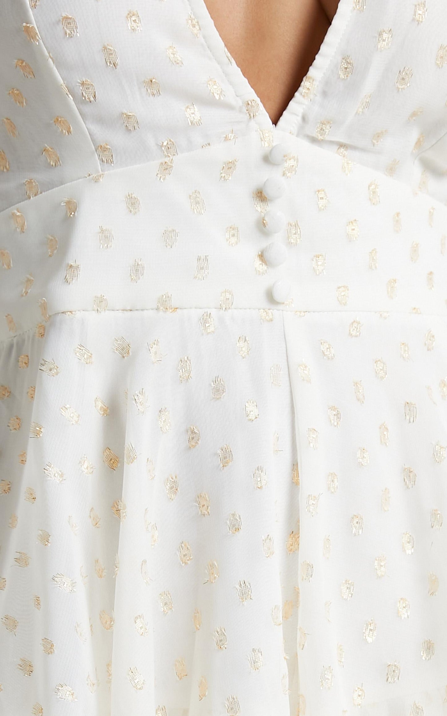 Lets Run Away Playsuit in White
