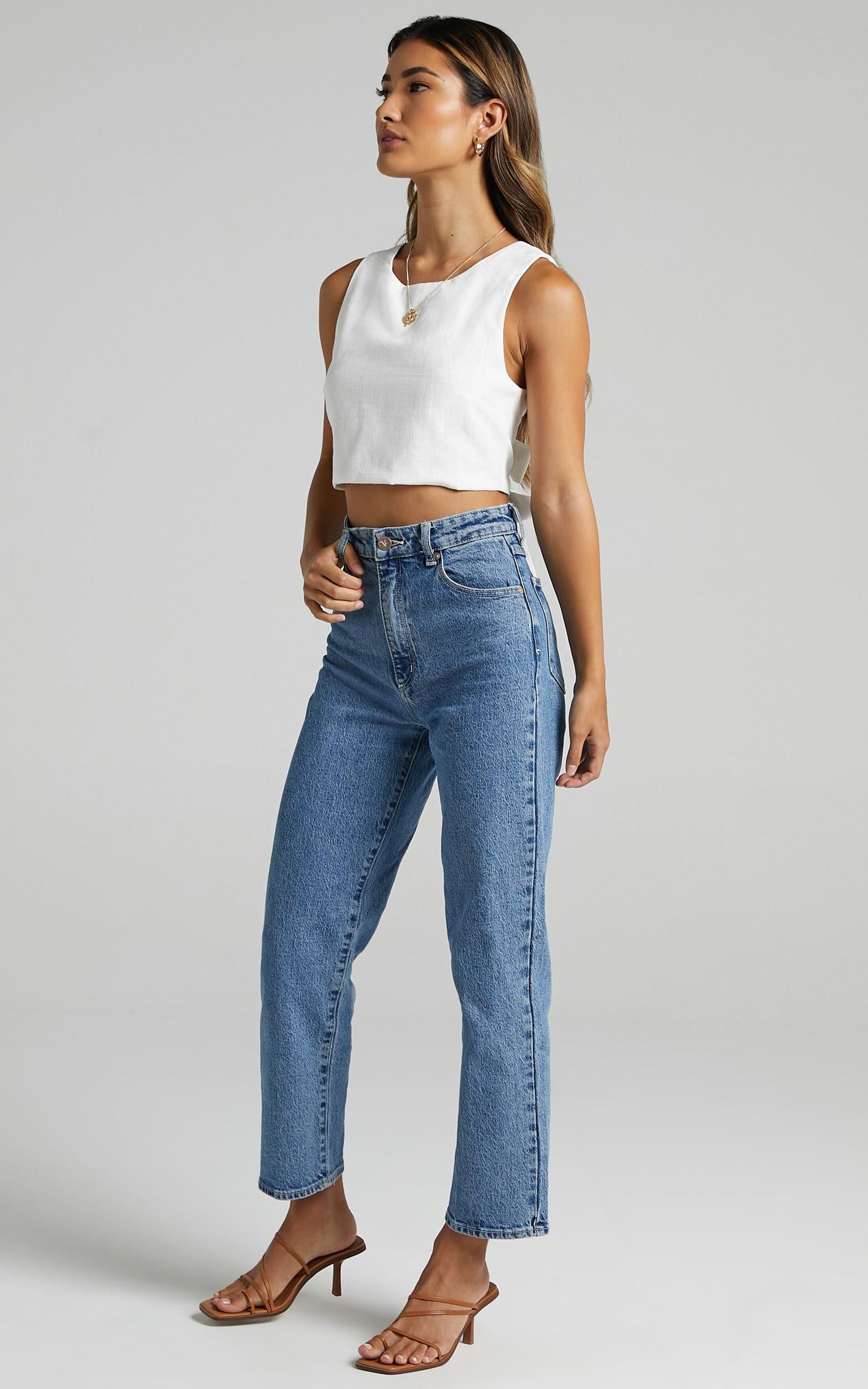 Loxley Top - Tie Up Top in White