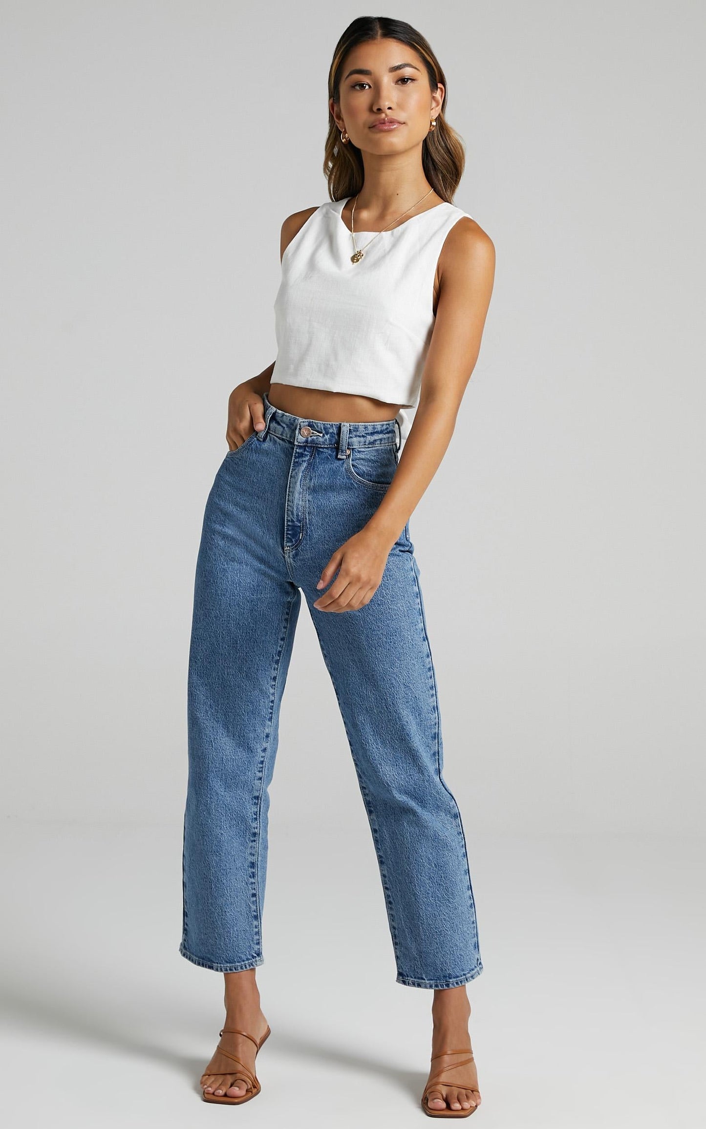 Loxley Top - Tie Up Top in White