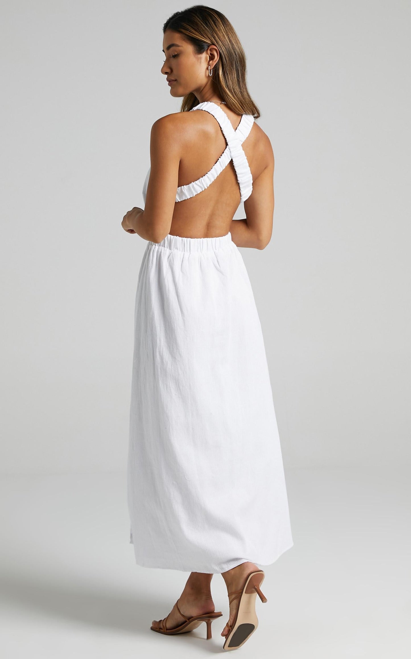 Naenia Dress in White