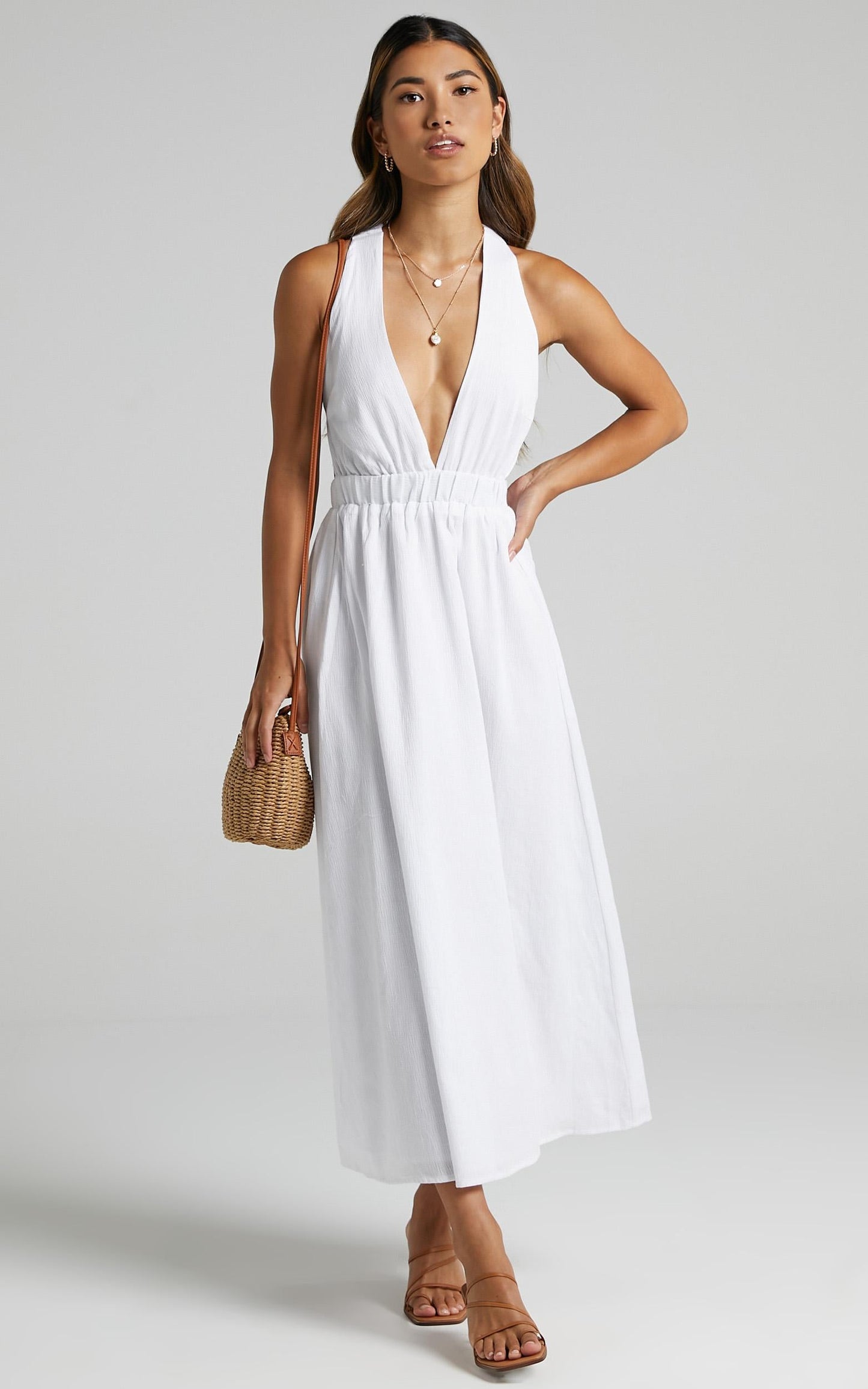 Naenia Dress in White