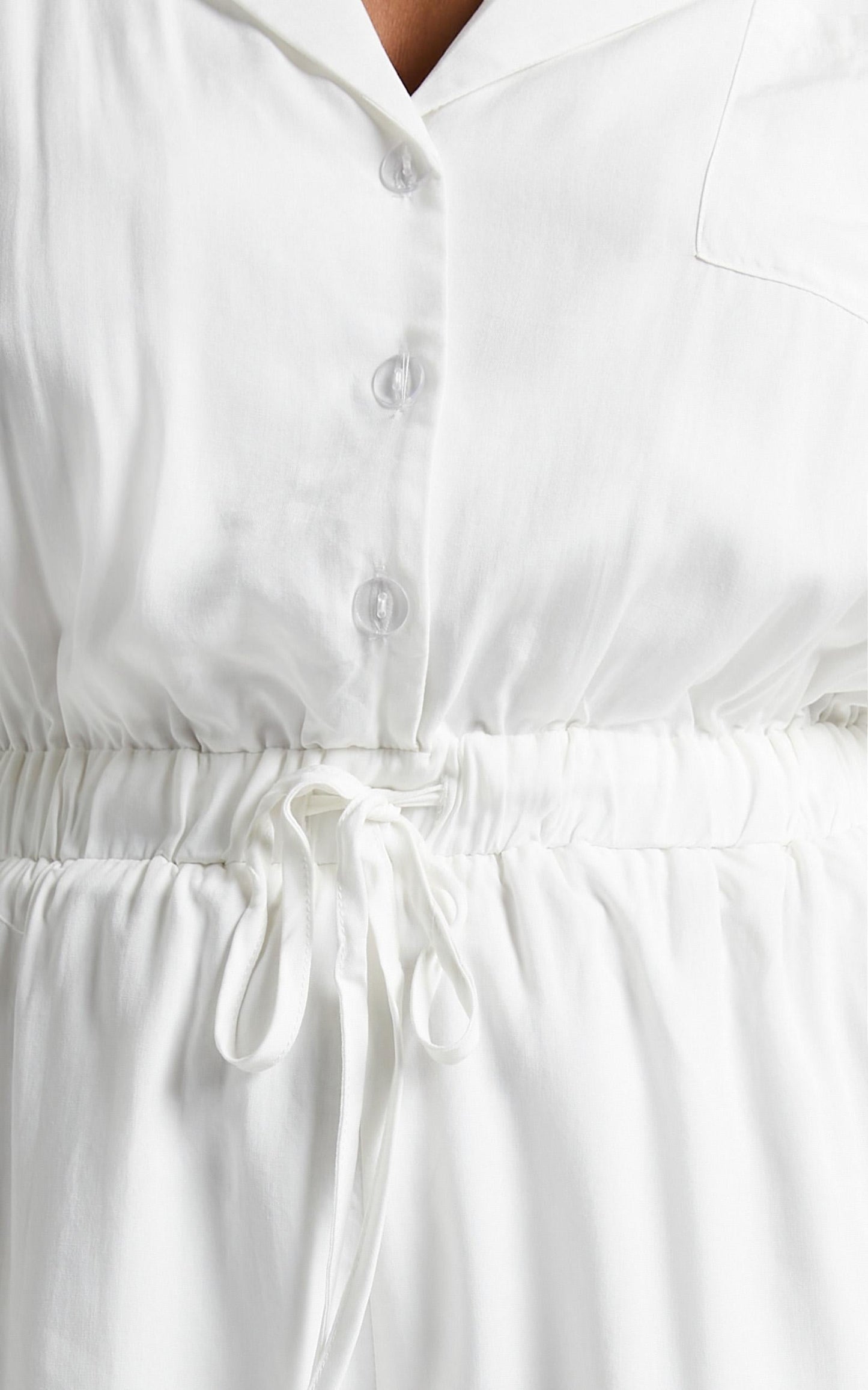 Calanthe Playsuit in White