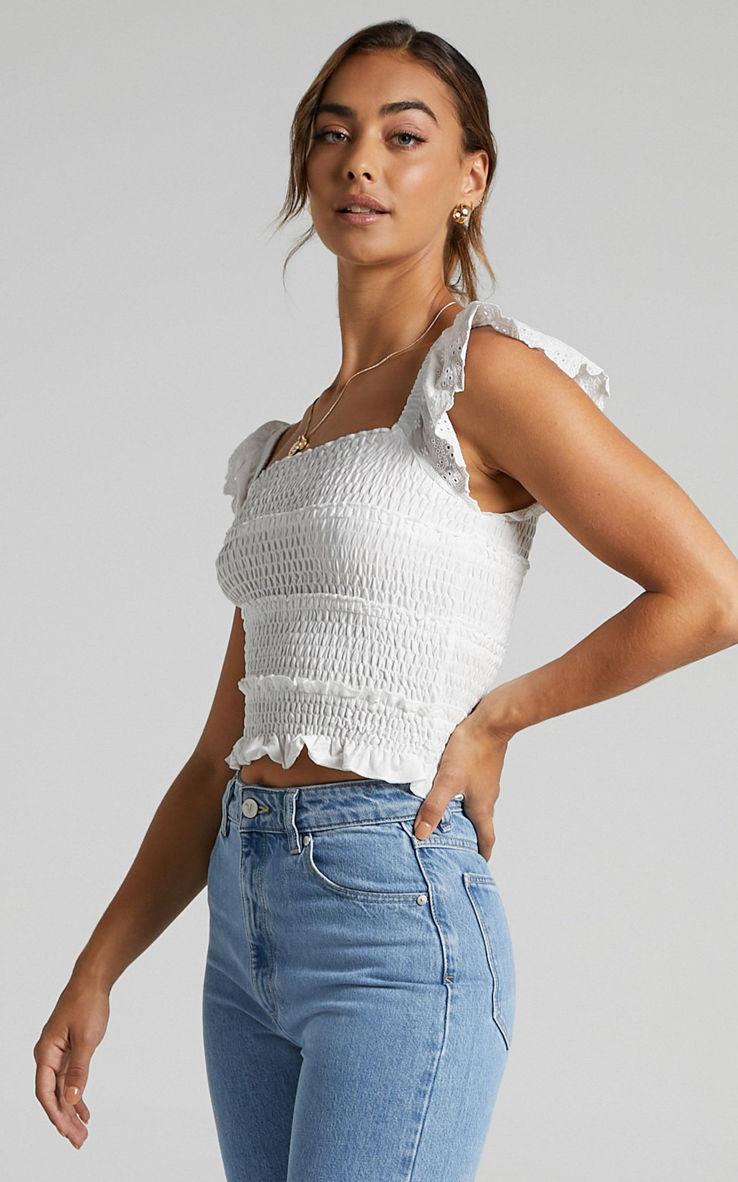 Alma Top in White