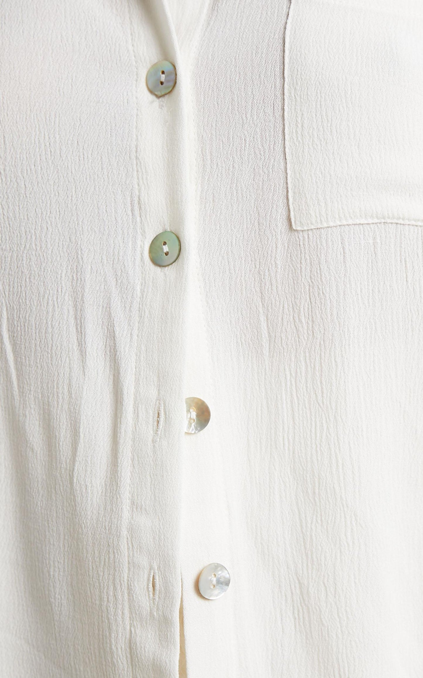 Jubilee Two Piece Set - Button Up Shirt and Shorts Set in White