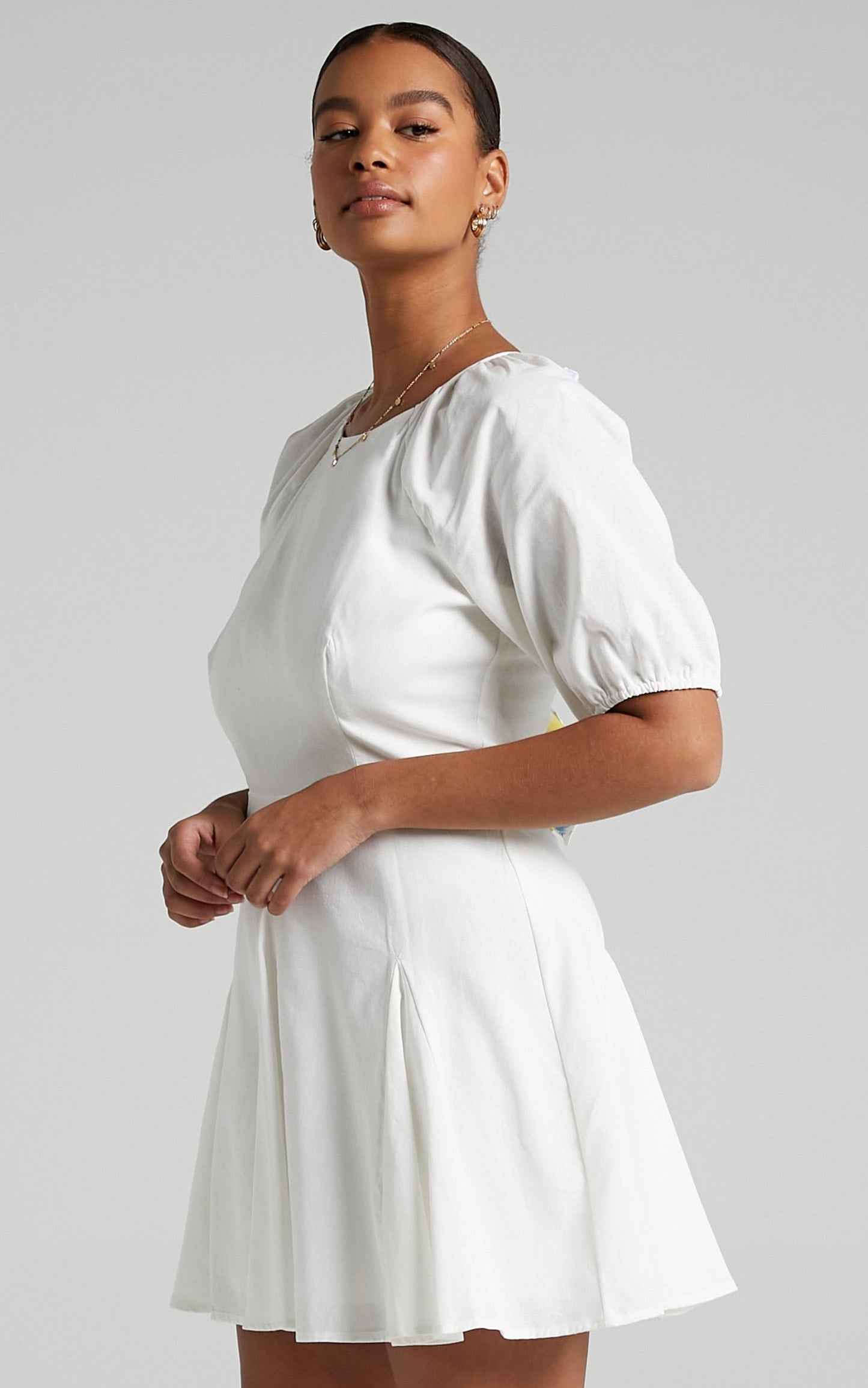 Riku Dress in White