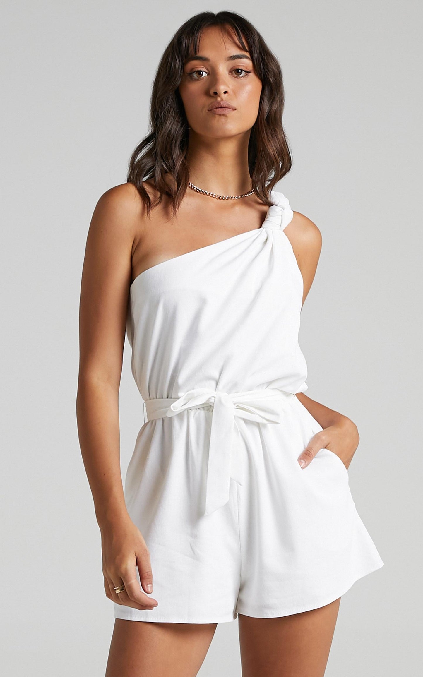 Armelle Playsuit in White