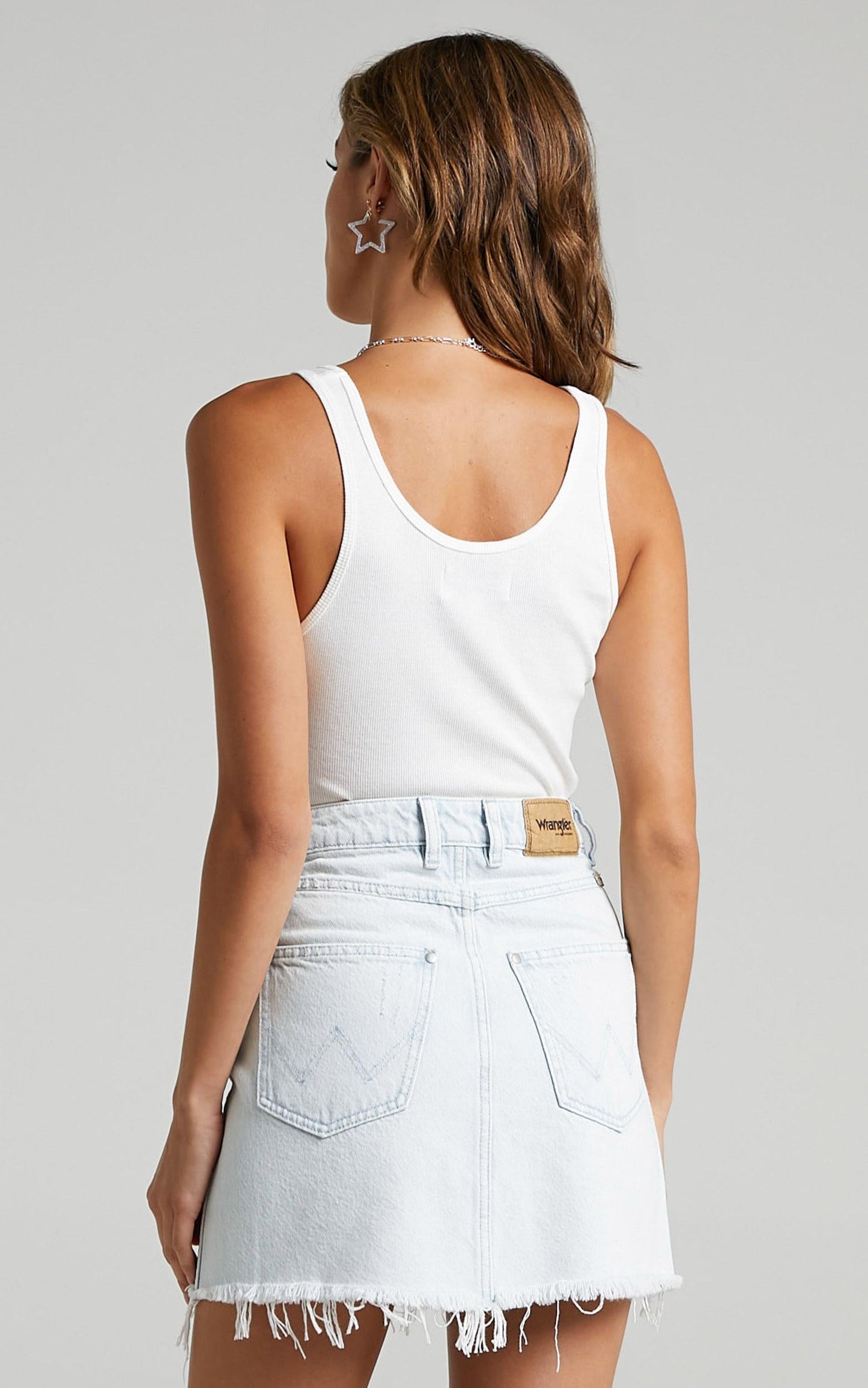 Wrangler - Repair Mini Denim Skirt in Whitewater