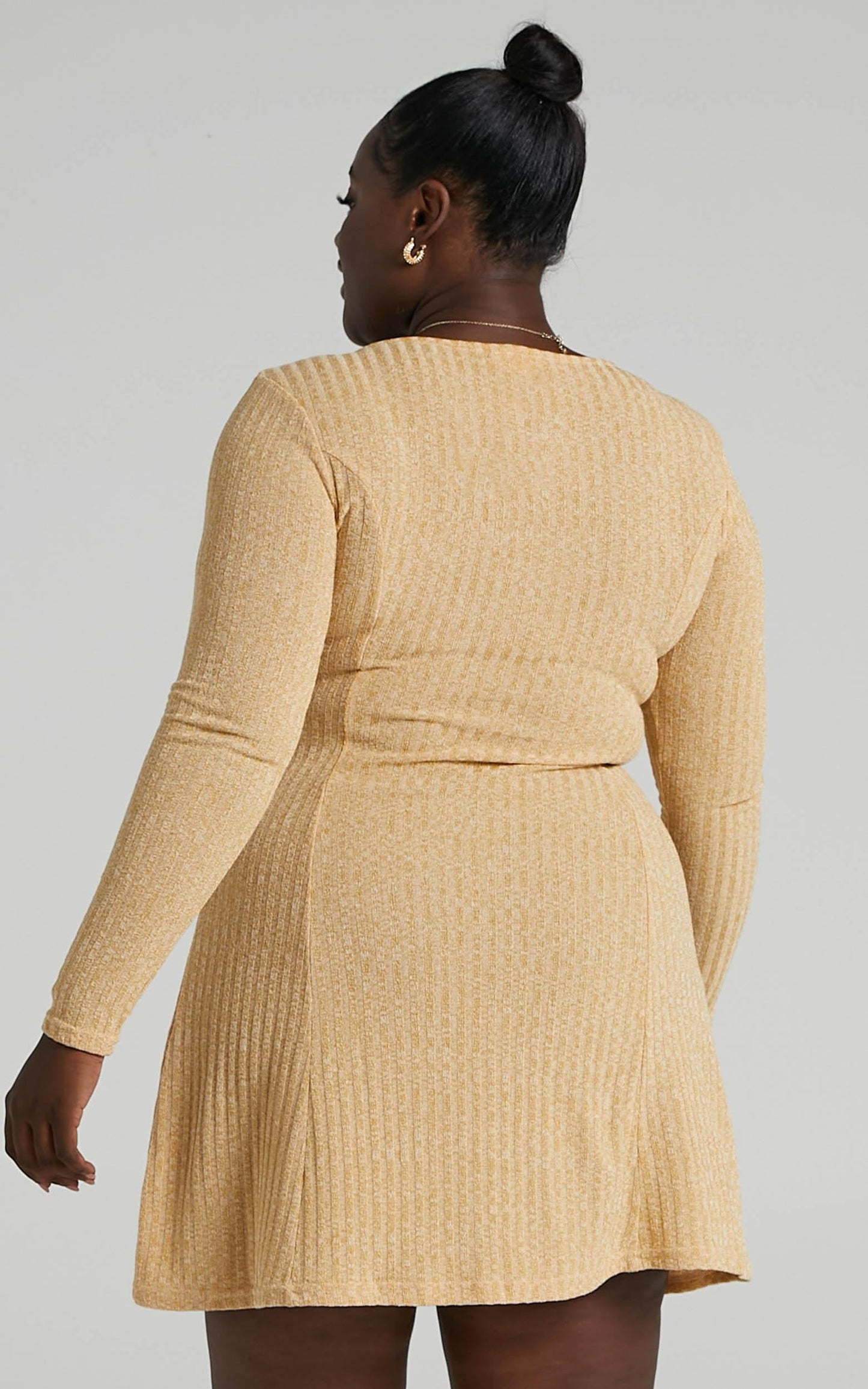 Wildly Dreaming Dress in Mustard Marl