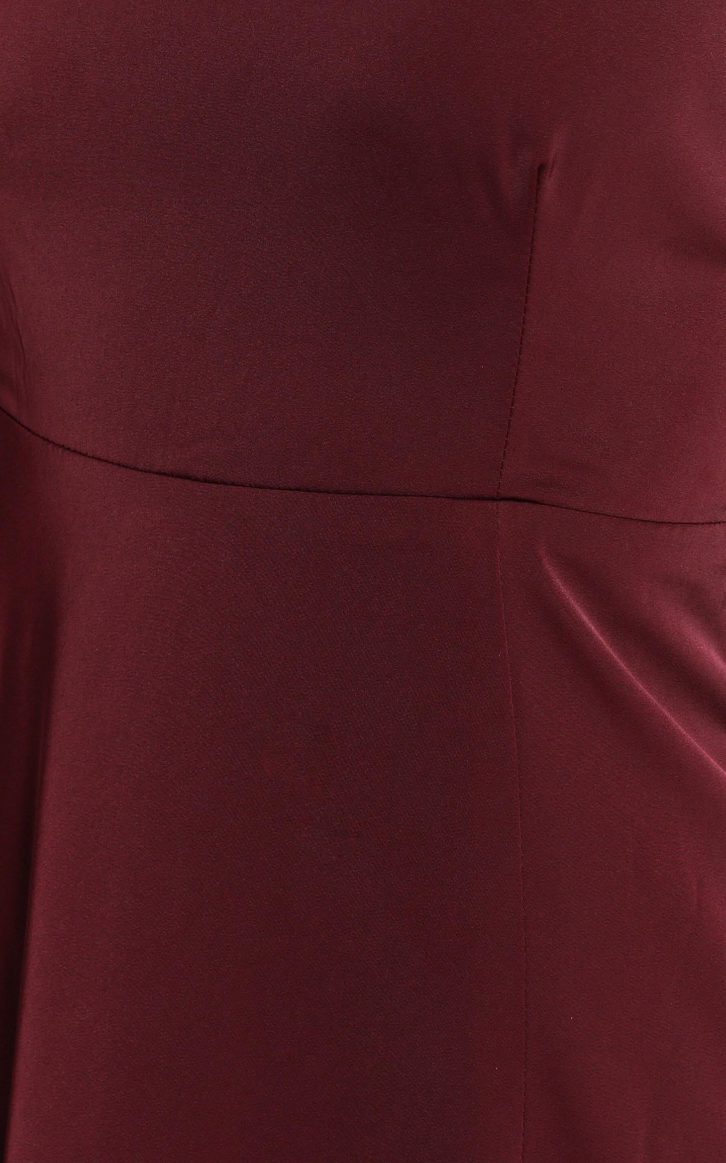 Will It Be Us Midi Dress - Thigh Split Cross Back Dress in Wine