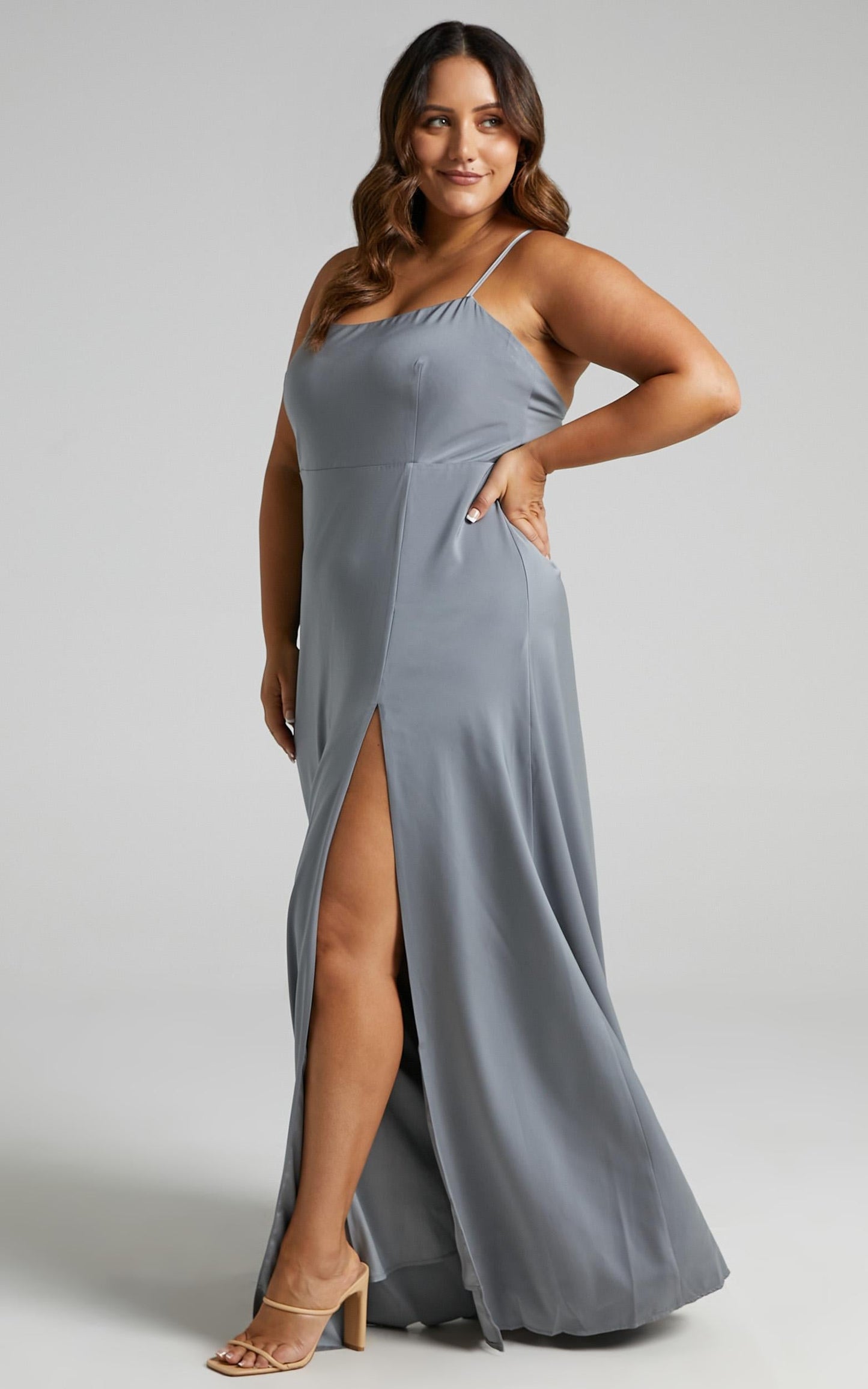 Will It Be Us Dress in Dusty Blue