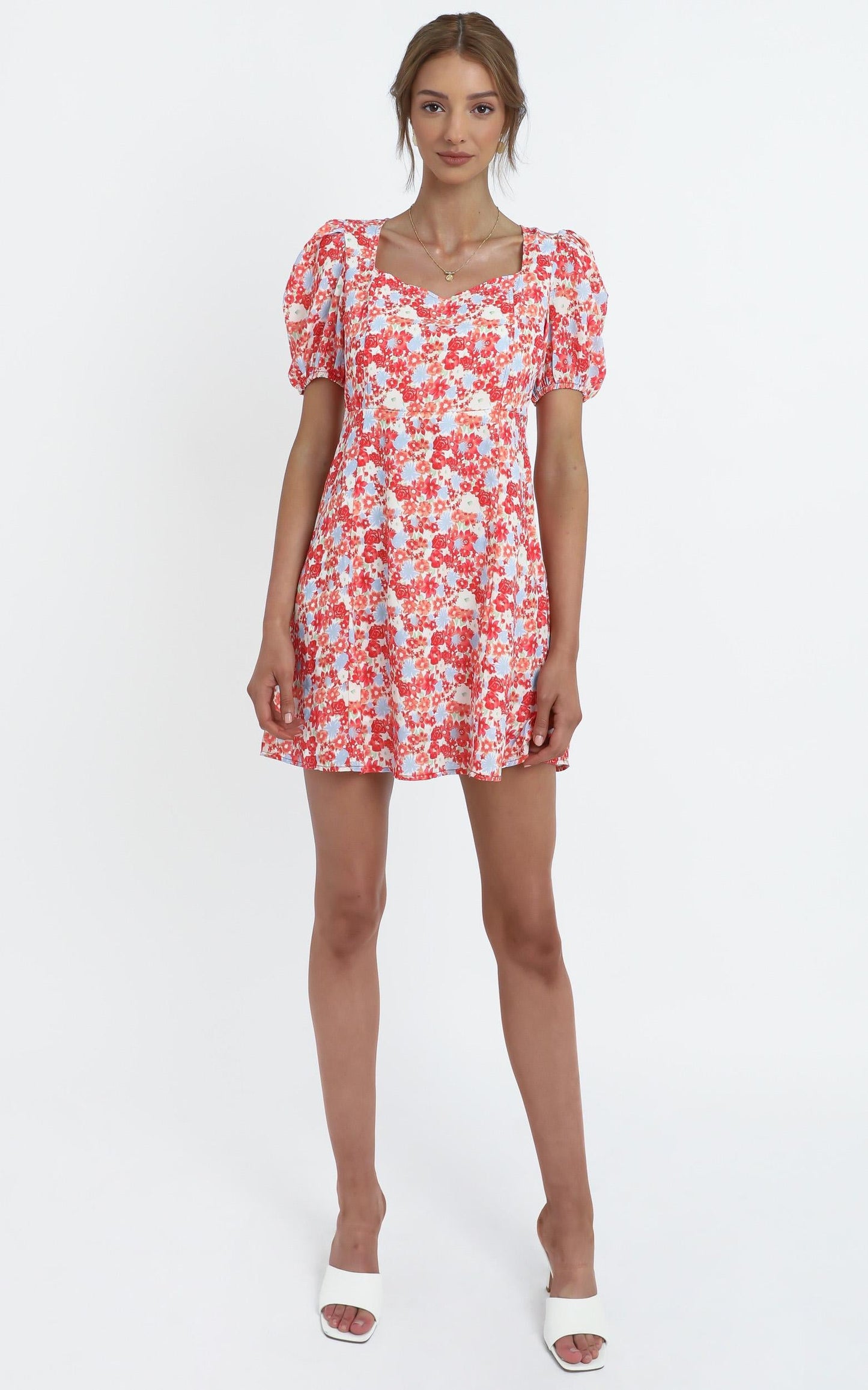 Wilma Dress in Pink Floral