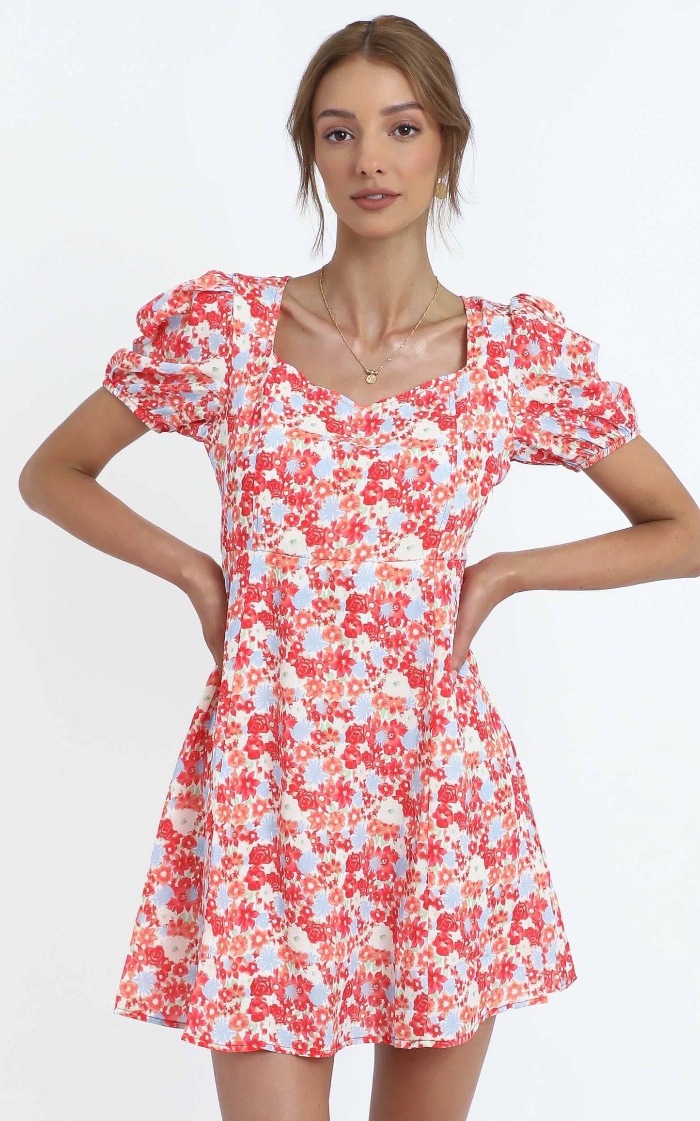 Wilma Dress in Pink Floral