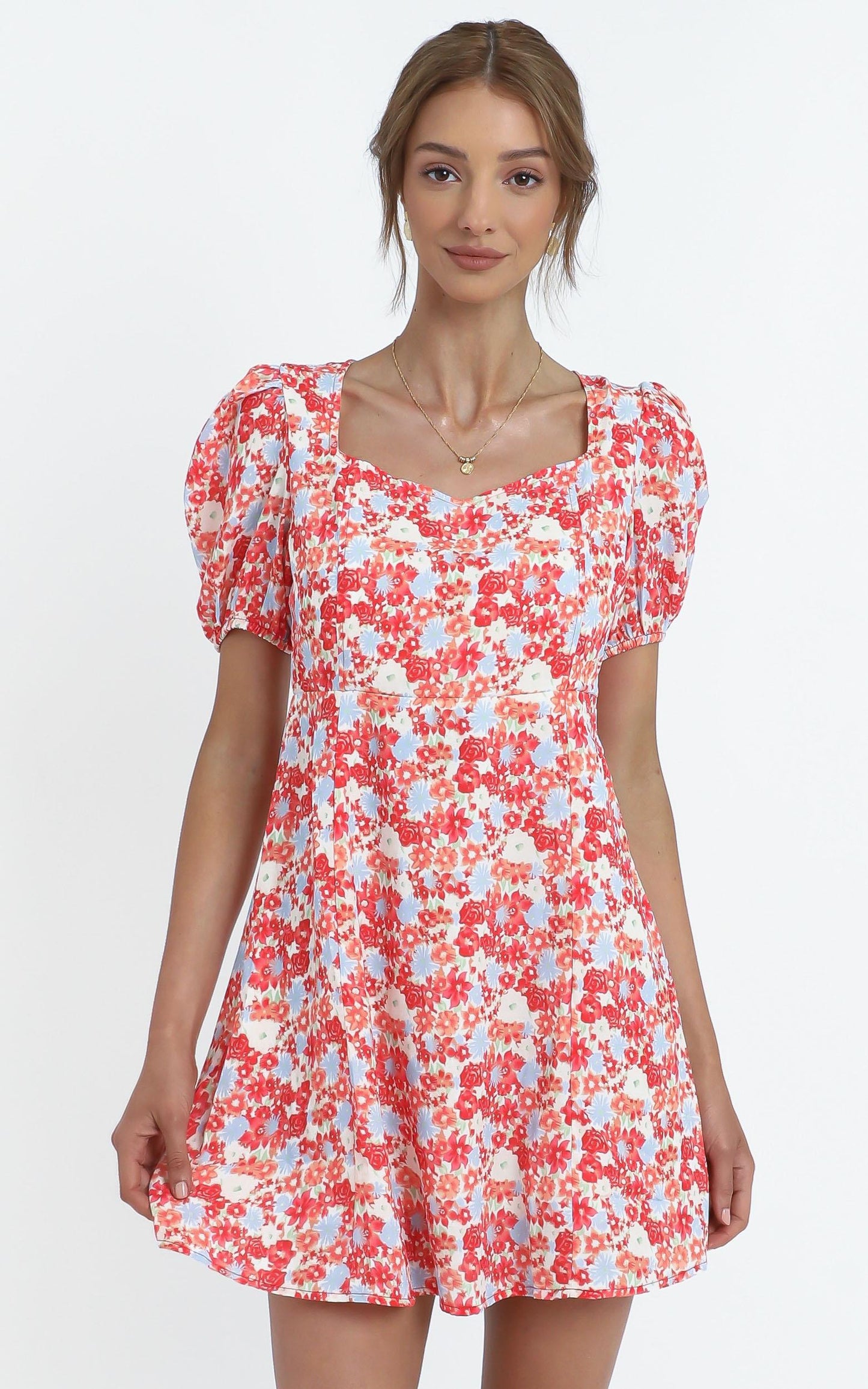 Wilma Dress in Pink Floral