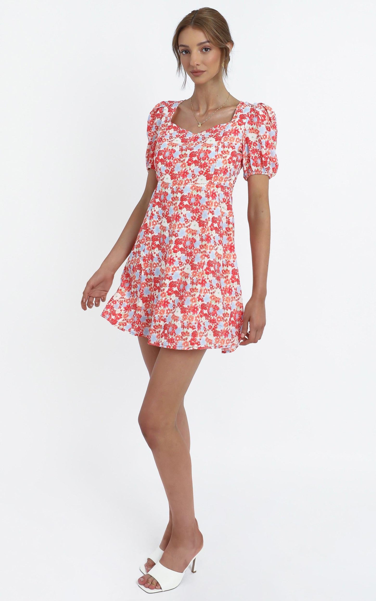Wilma Dress in Pink Floral